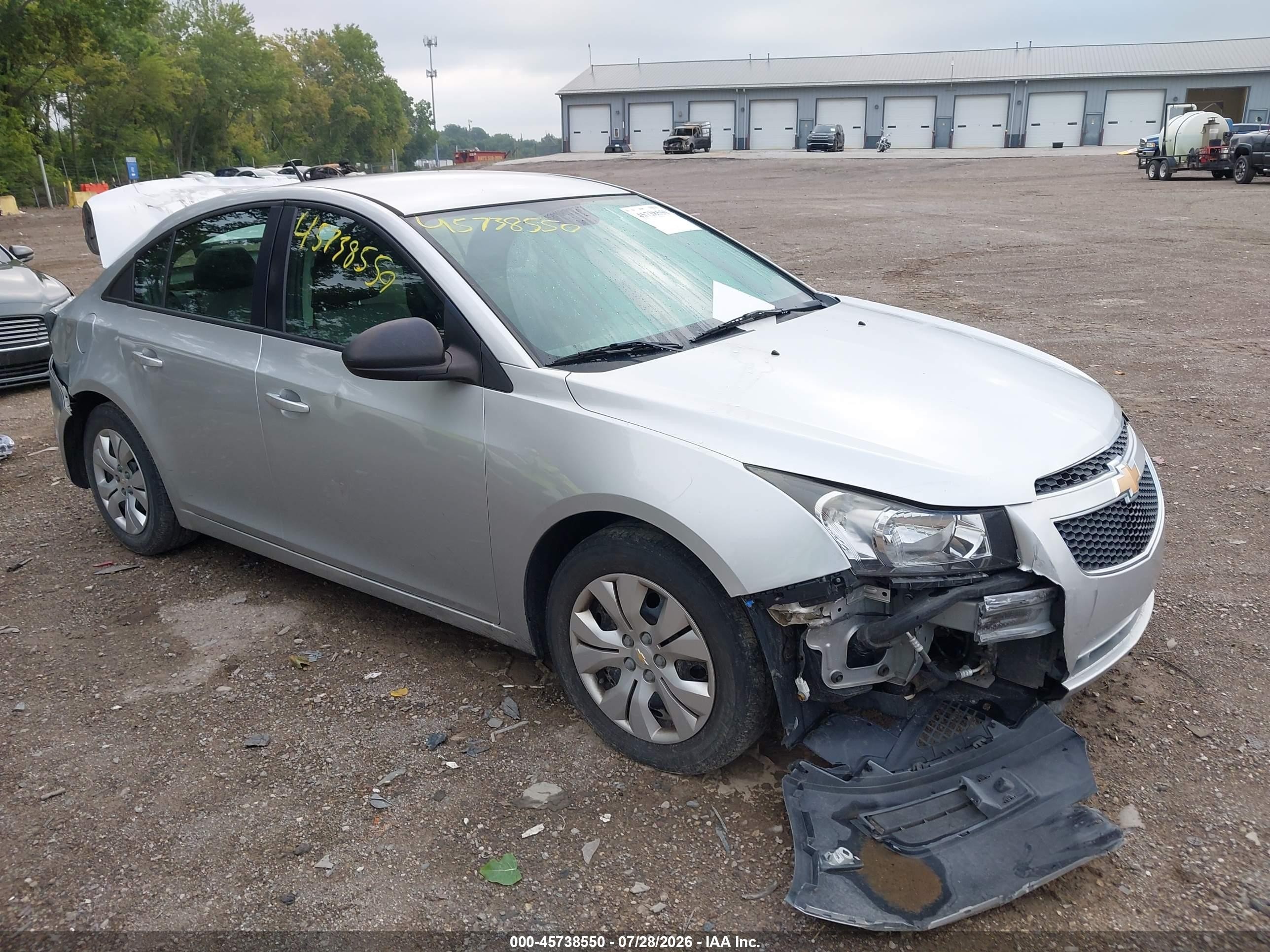 2014 Chevrolet Cruze Ls Auto Серебряный vin: 1G1PA5SH4E7483902