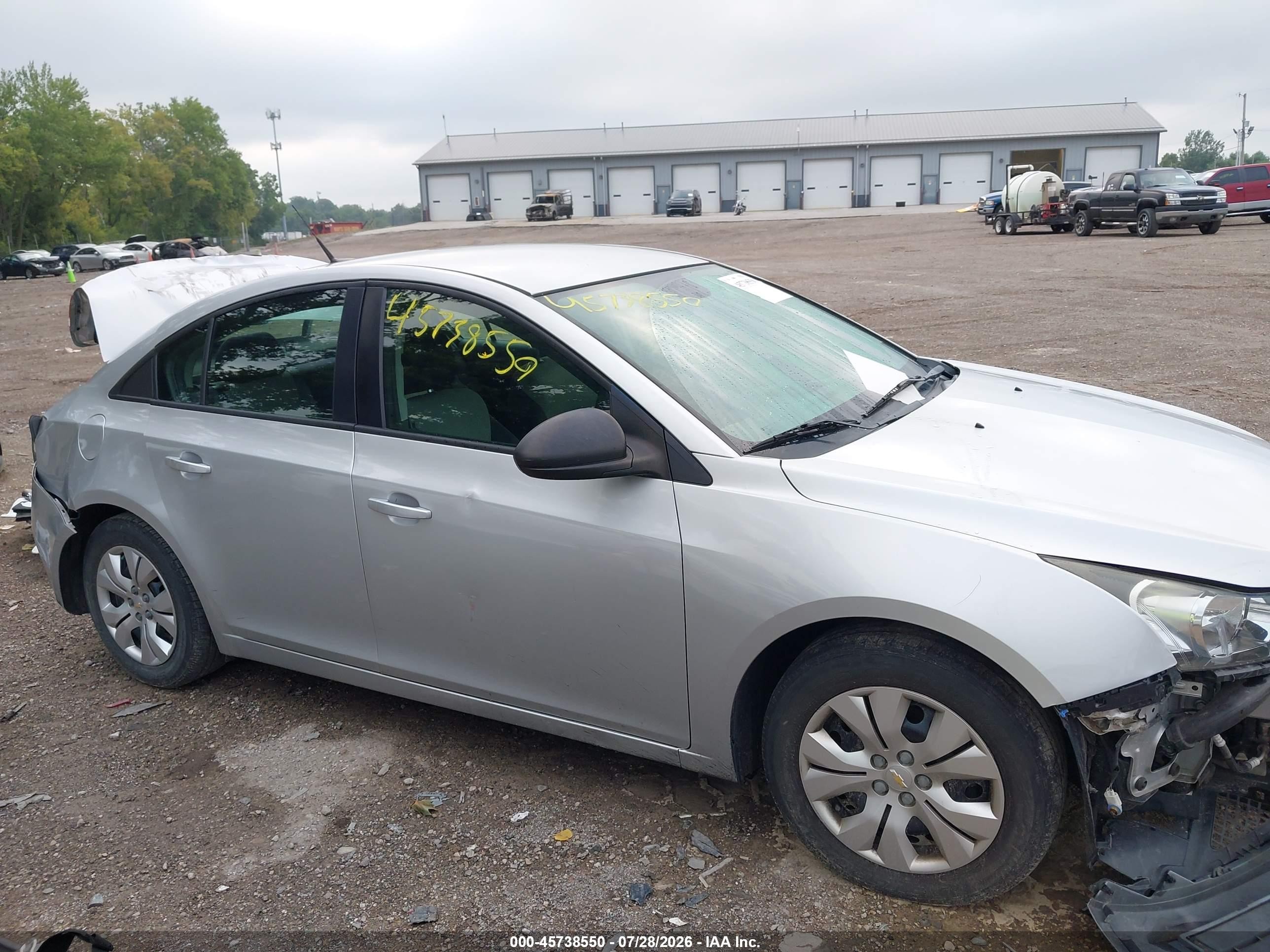 2014 Chevrolet Cruze Ls Auto Серебряный vin: 1G1PA5SH4E7483902