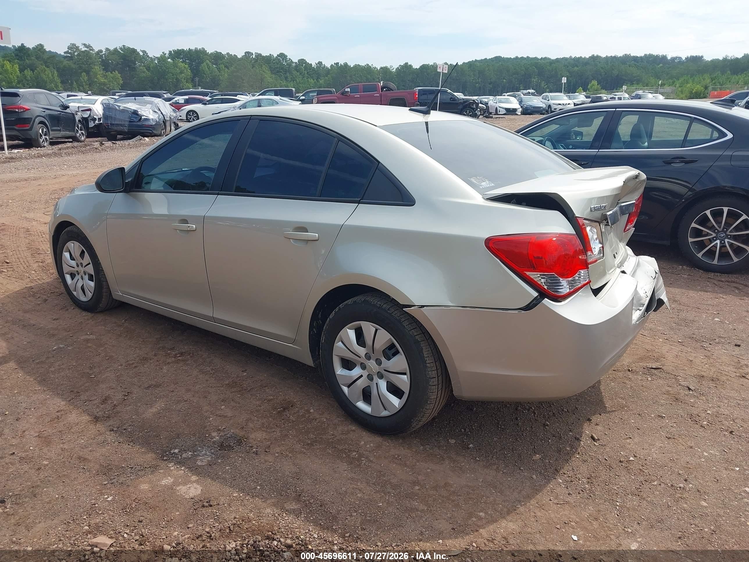 2014 Chevrolet Cruze Ls Auto Silver vin: 1G1PA5SH4E7486802