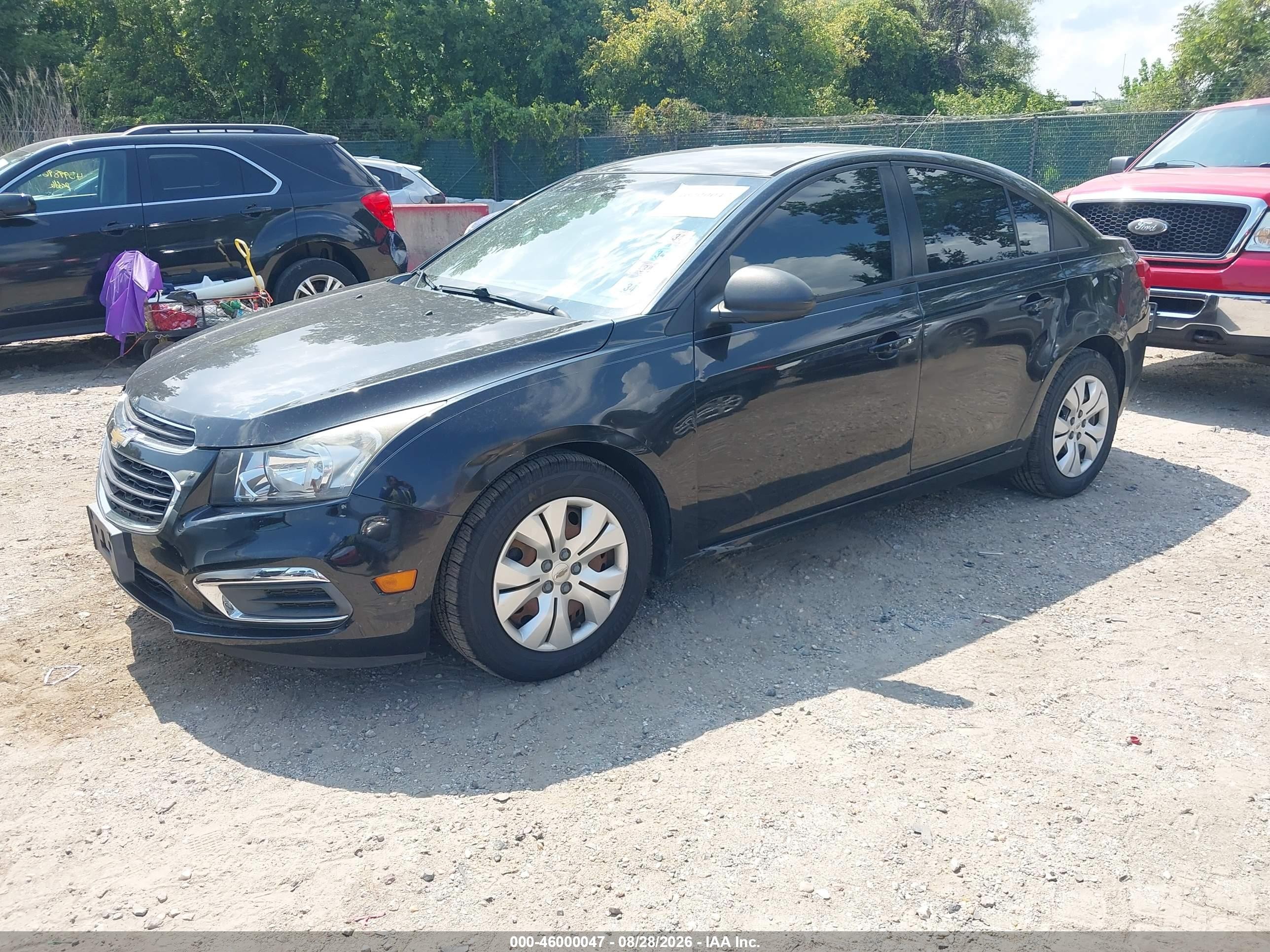 2015 Chevrolet Cruze Ls Auto Black vin: 1G1PA5SH4F7133462