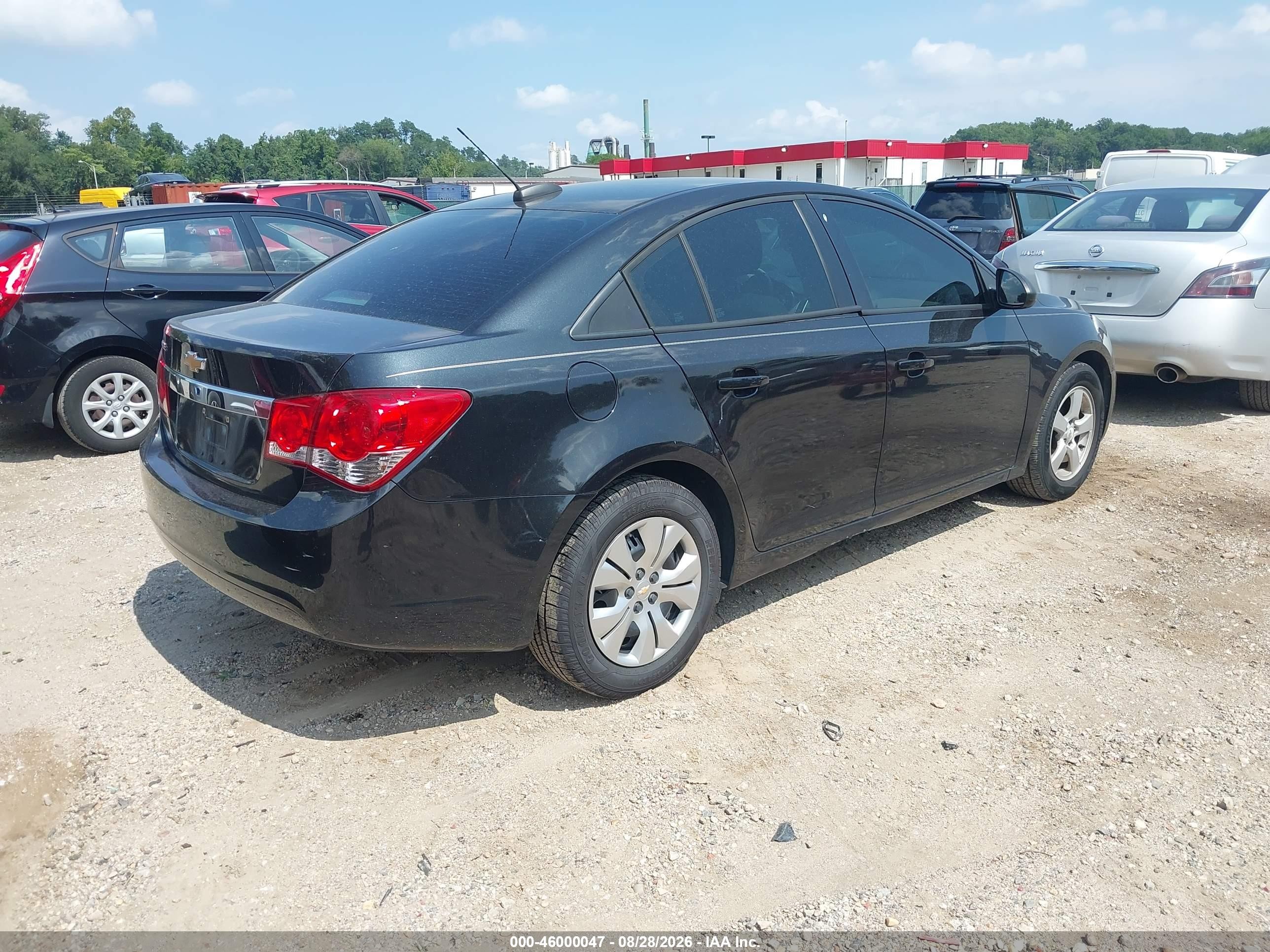 2015 Chevrolet Cruze Ls Auto Black vin: 1G1PA5SH4F7133462