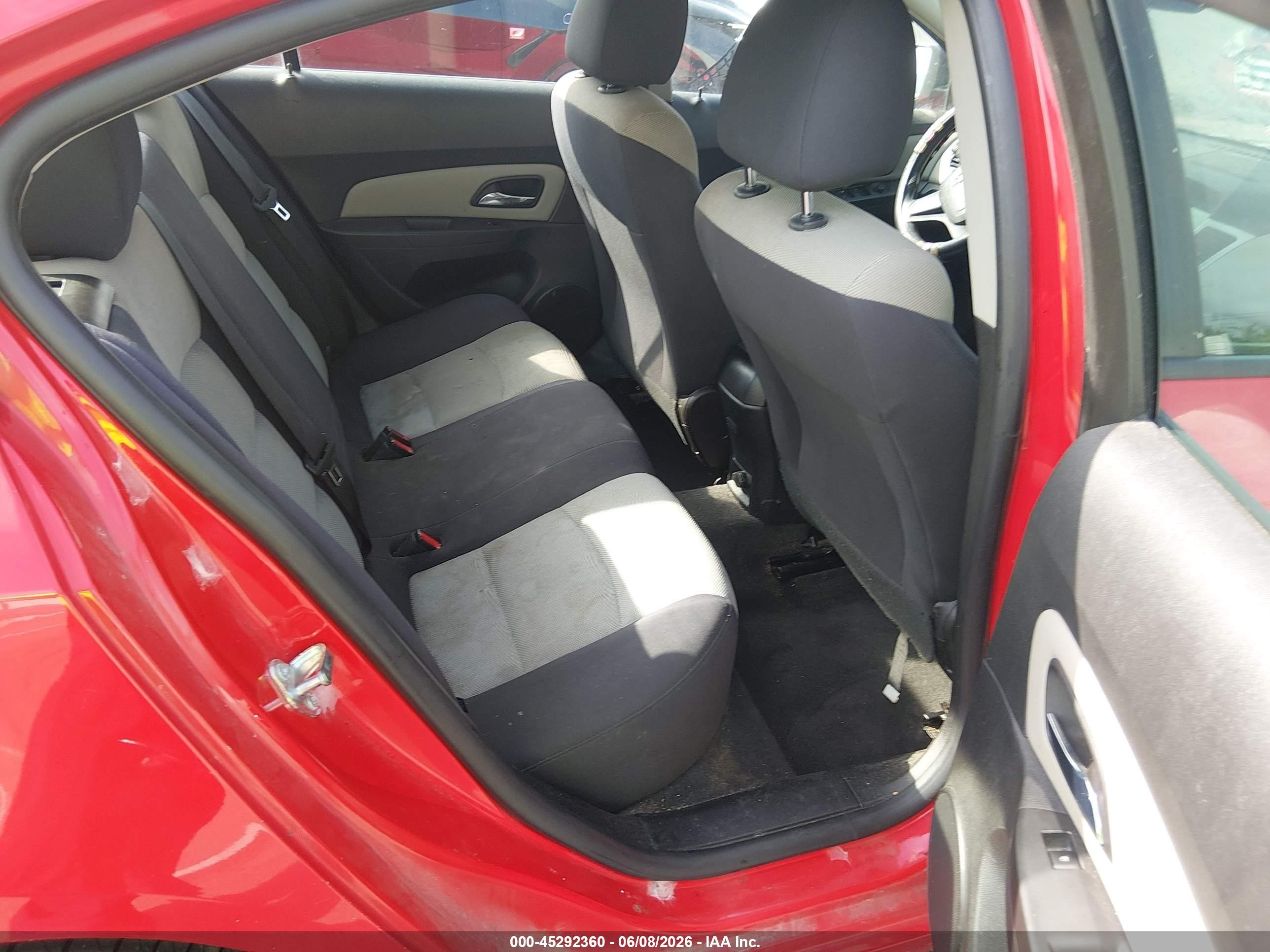 2015 Chevrolet Cruze Ls Auto Red vin: 1G1PA5SH4F7134711
