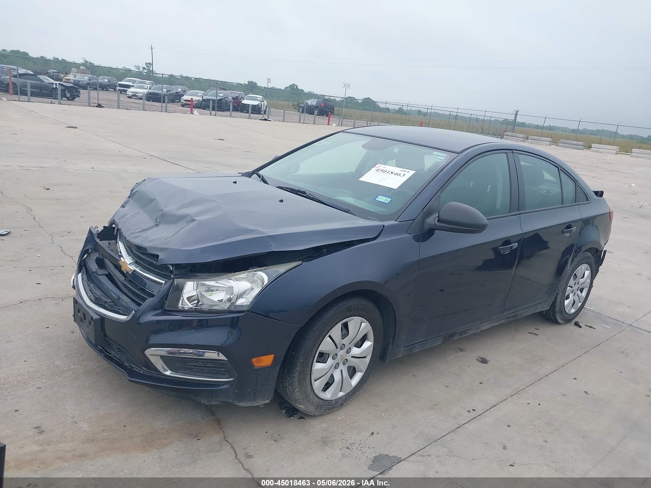 2015 Chevrolet Cruze Ls Auto Blue vin: 1G1PA5SH4F7215465