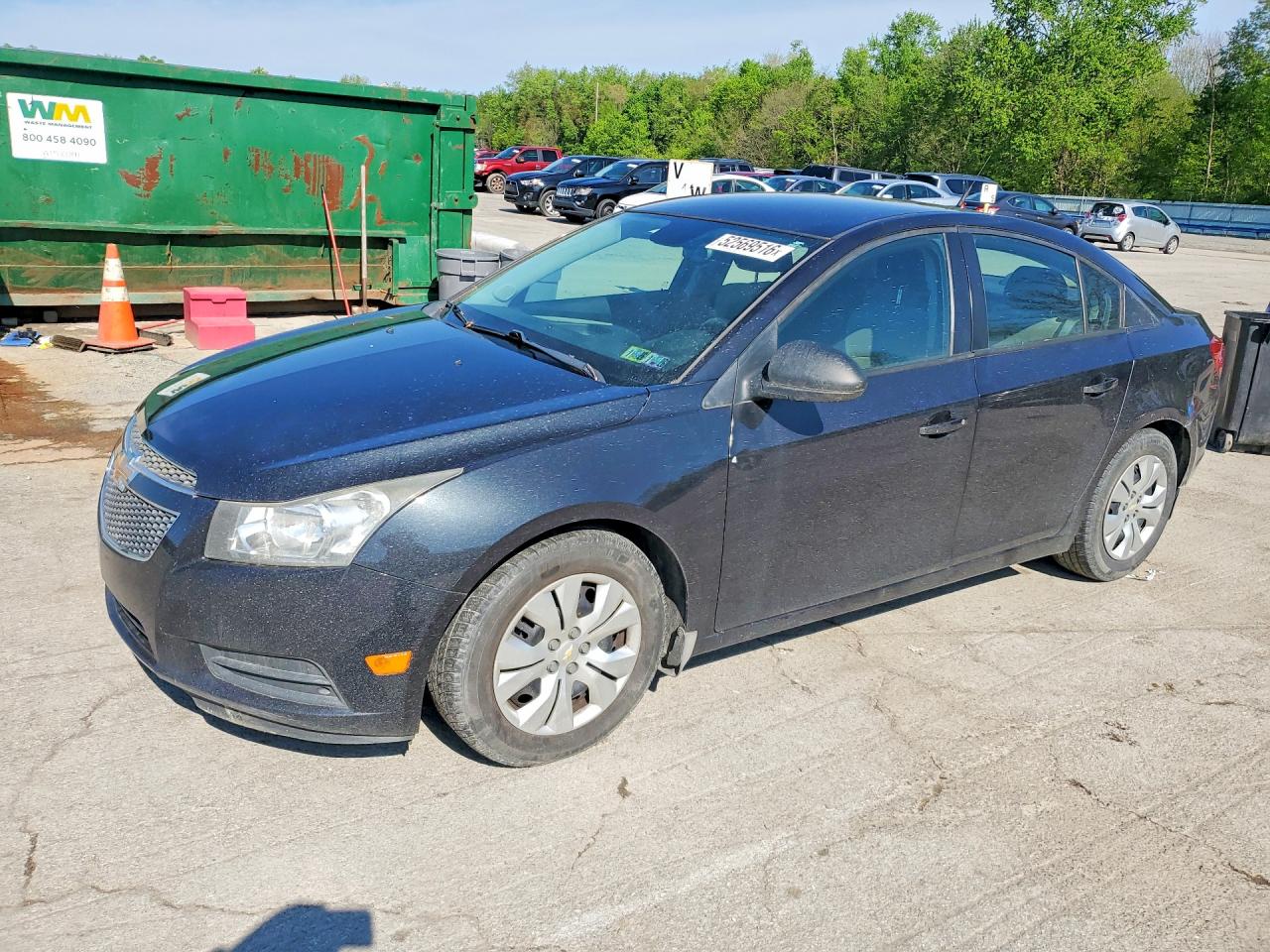 2013 Chevrolet Cruze Ls Black vin: 1G1PA5SH5D7106977