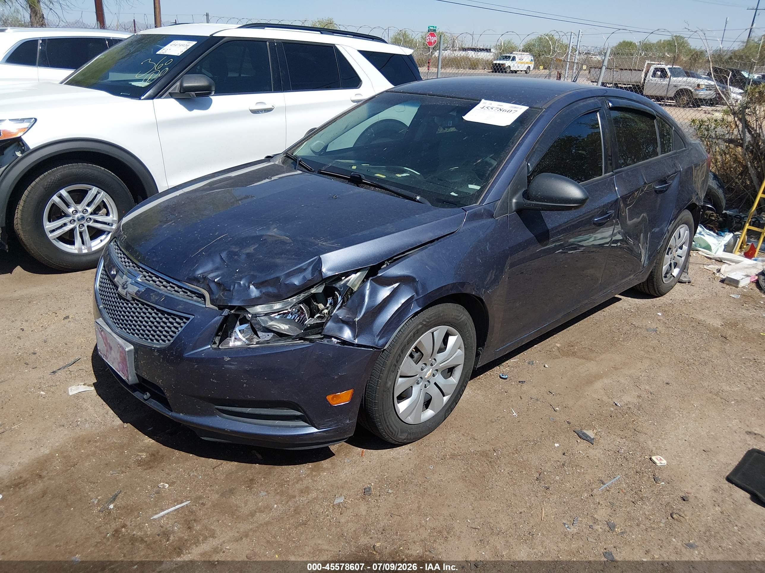 2013 Chevrolet Cruze Ls Auto Dark Blue vin: 1G1PA5SH5D7229095