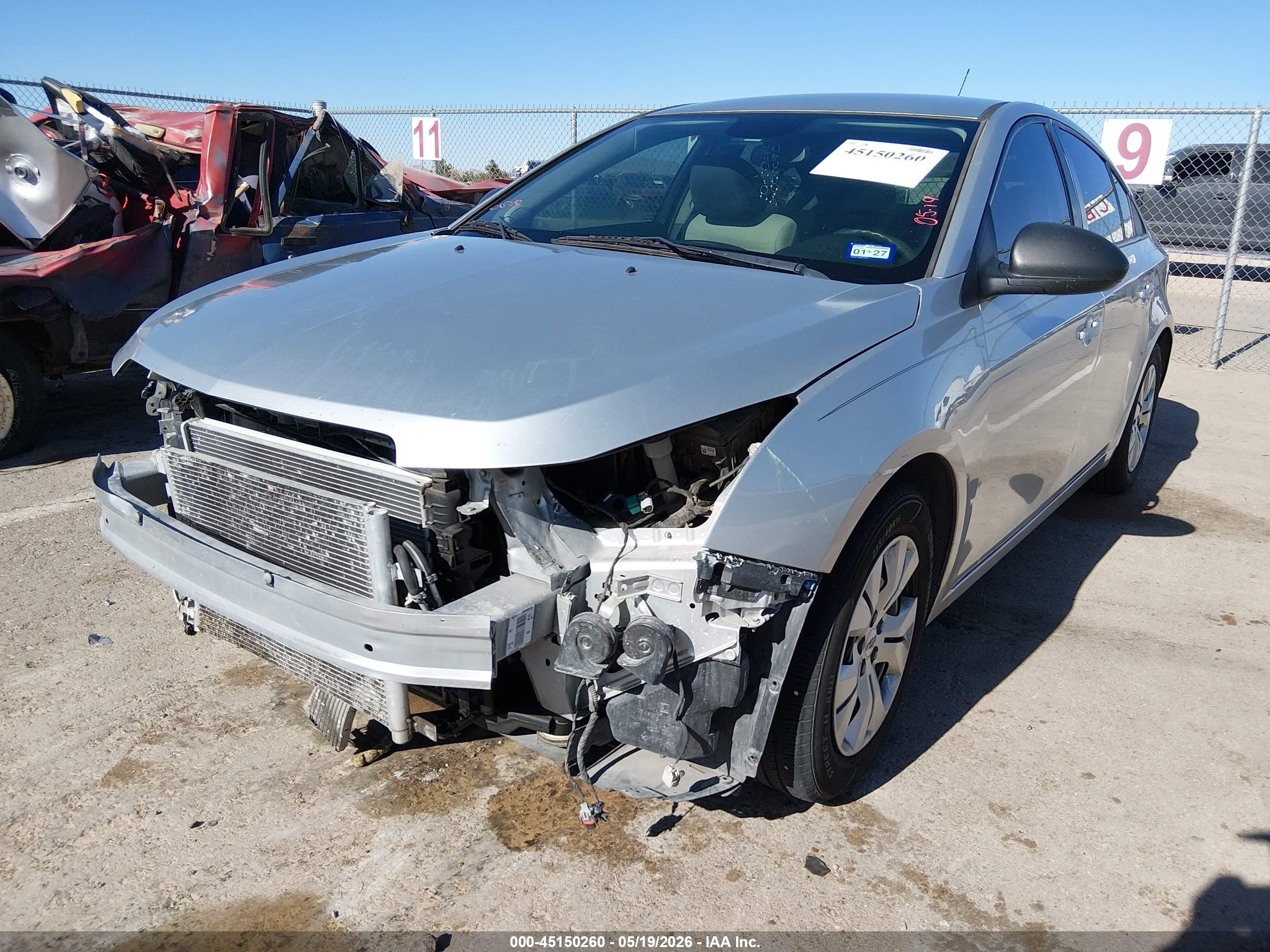 2013 Chevrolet Cruze Ls Auto Silver vin: 1G1PA5SH5D7232403