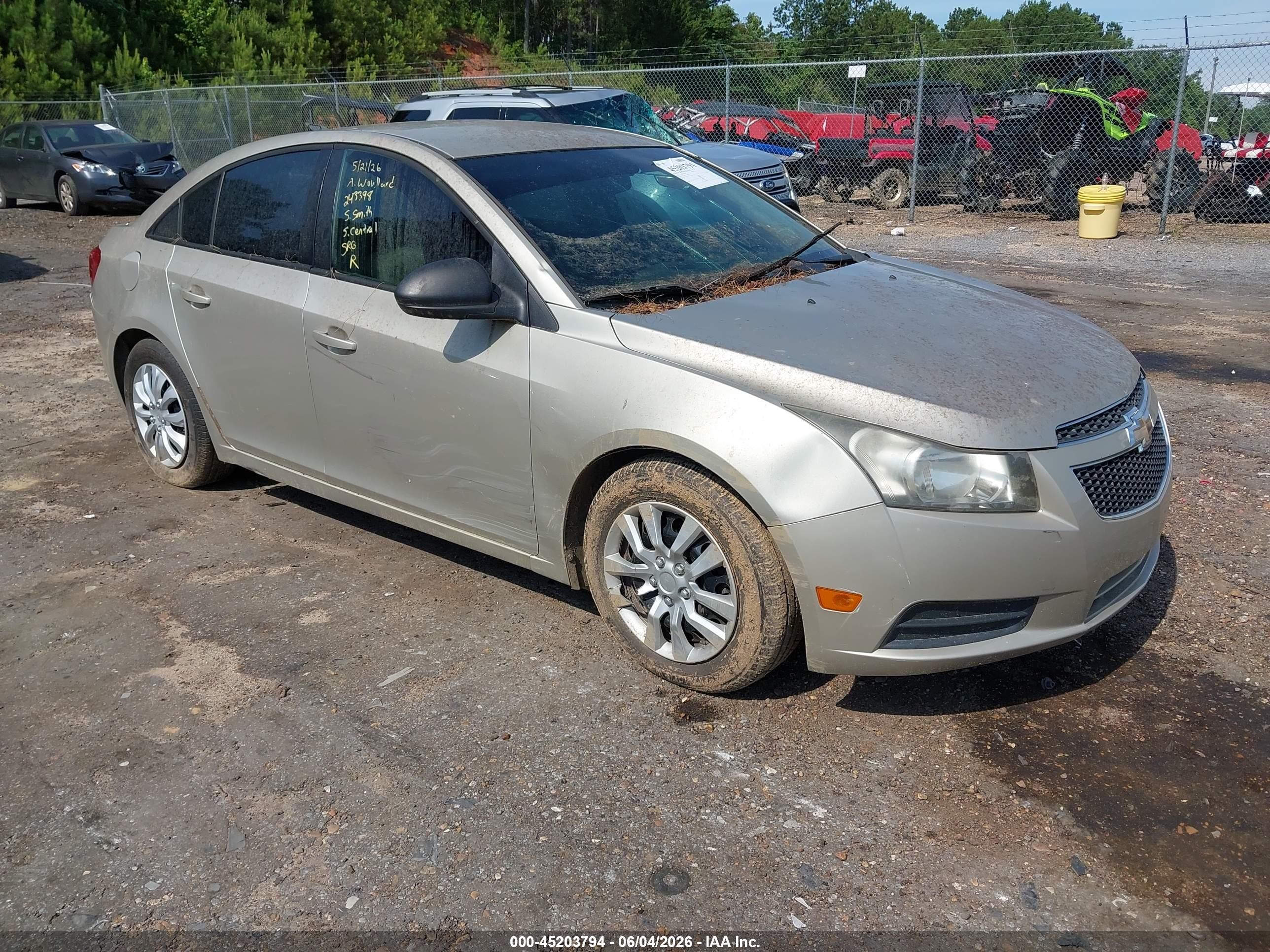 2013 Chevrolet Cruze Ls Auto Silver vin: 1G1PA5SH5D7243398