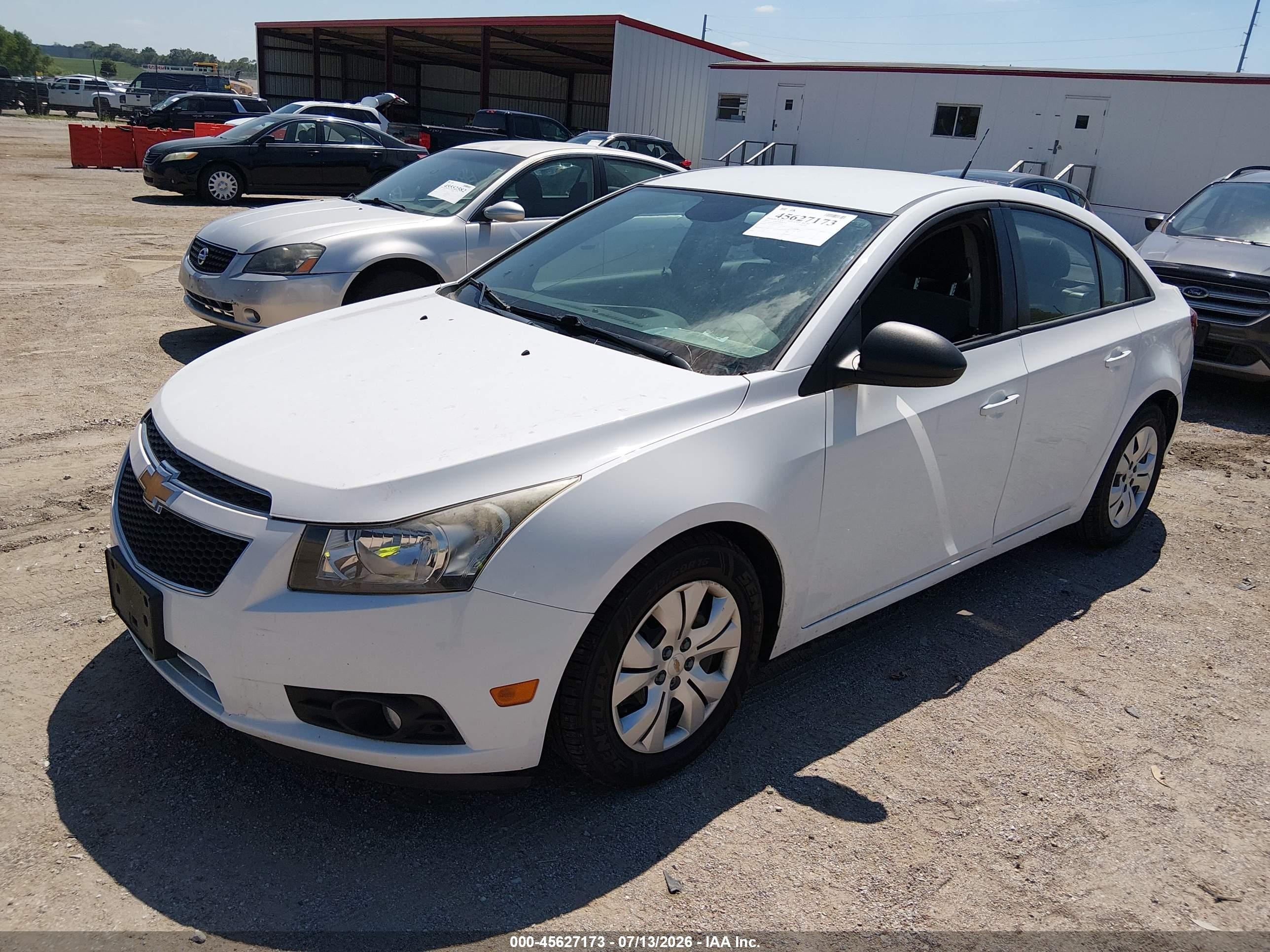 2013 Chevrolet Cruze Ls Auto White vin: 1G1PA5SH5D7279138