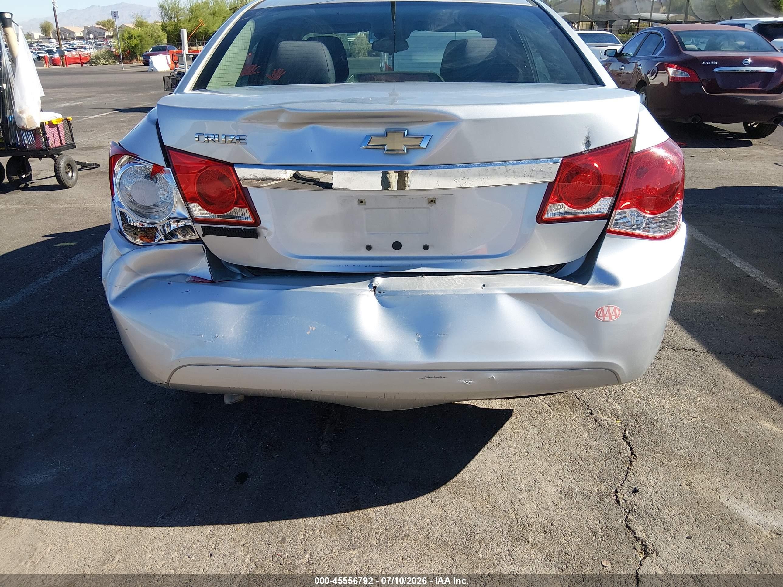 2014 Chevrolet Cruze Ls Auto Silver vin: 1G1PA5SH5E7197170