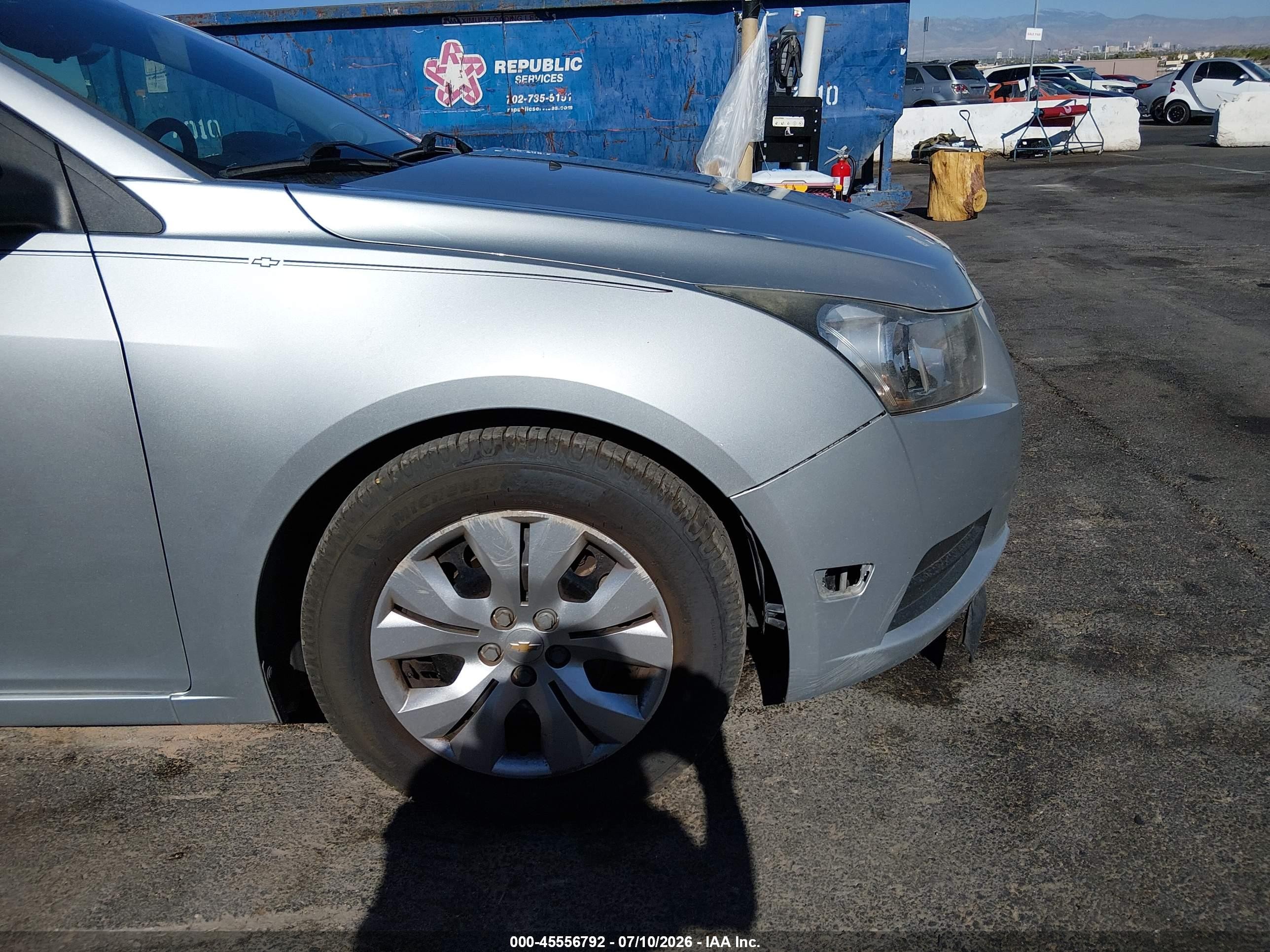 2014 Chevrolet Cruze Ls Auto Silver vin: 1G1PA5SH5E7197170