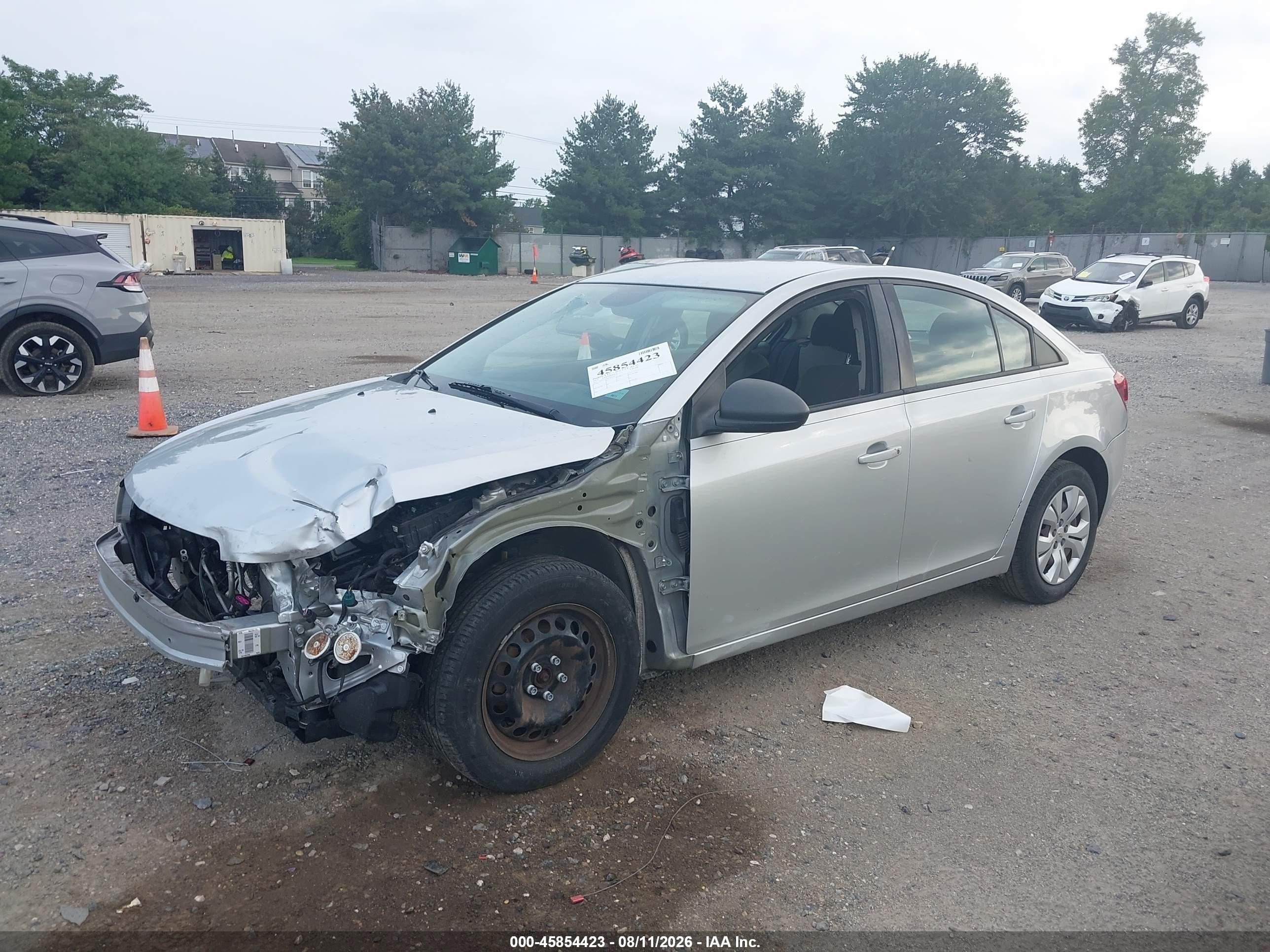 2015 Chevrolet Cruze Ls Auto Silver vin: 1G1PA5SH5F7192214