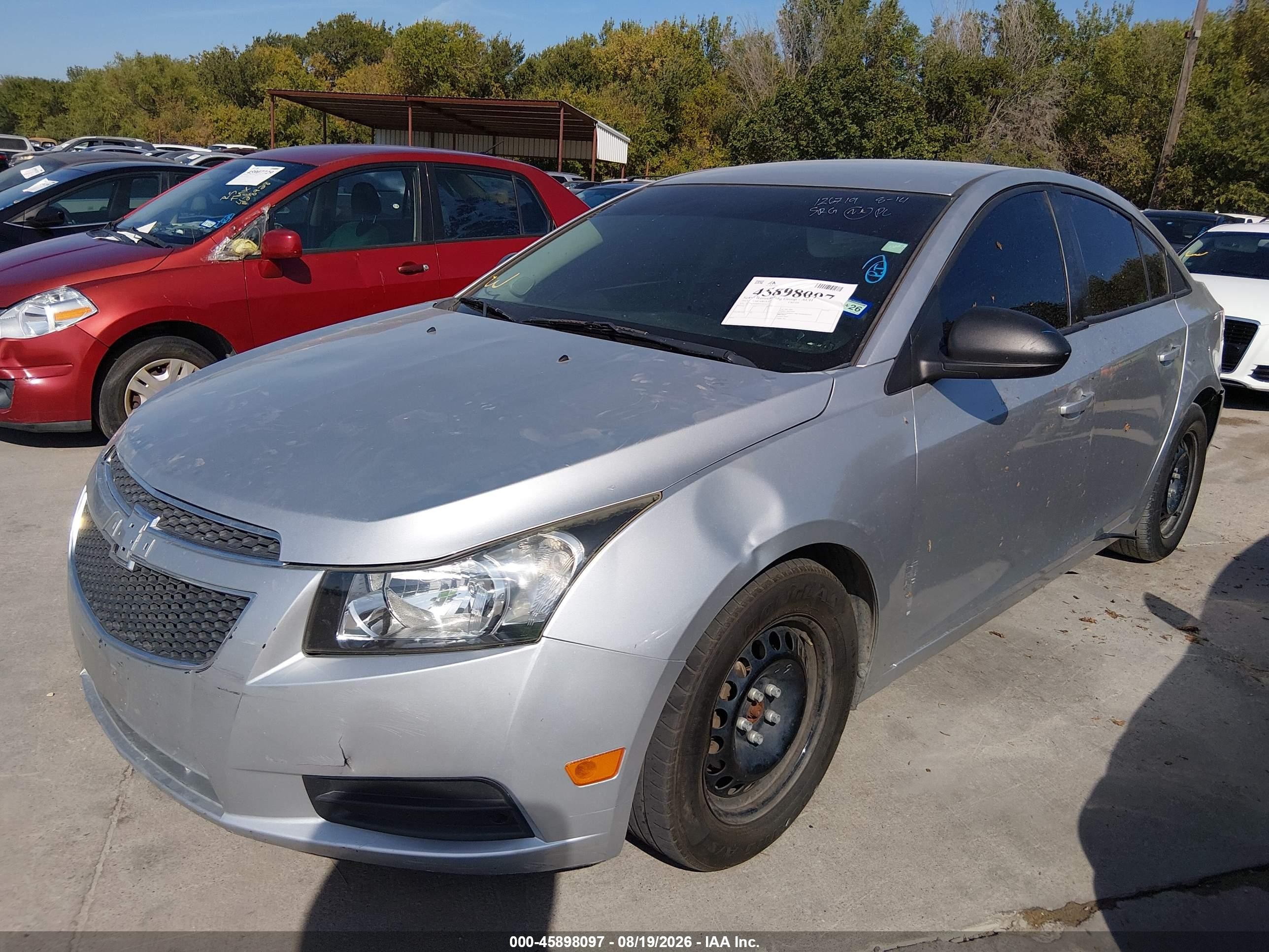 2013 Chevrolet Cruze Ls Auto Silver vin: 1G1PA5SH6D7126719