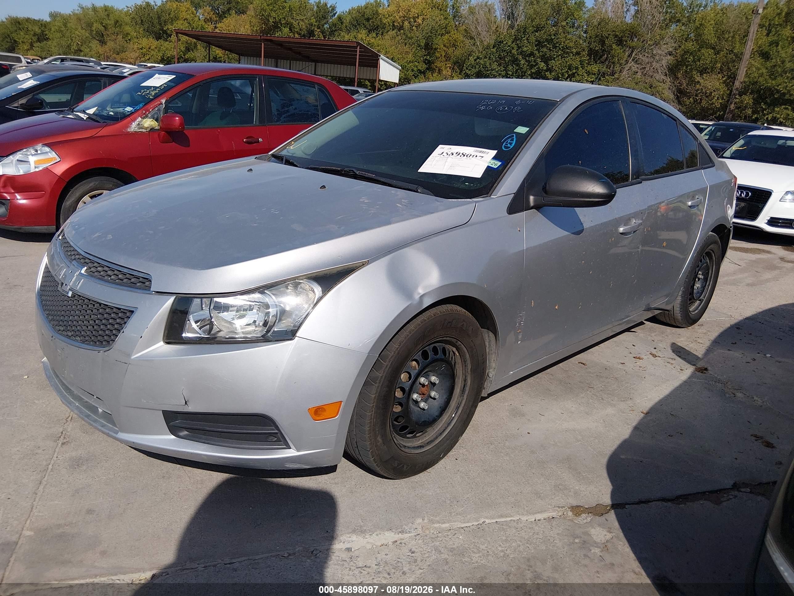 2013 Chevrolet Cruze Ls Auto Silver vin: 1G1PA5SH6D7126719