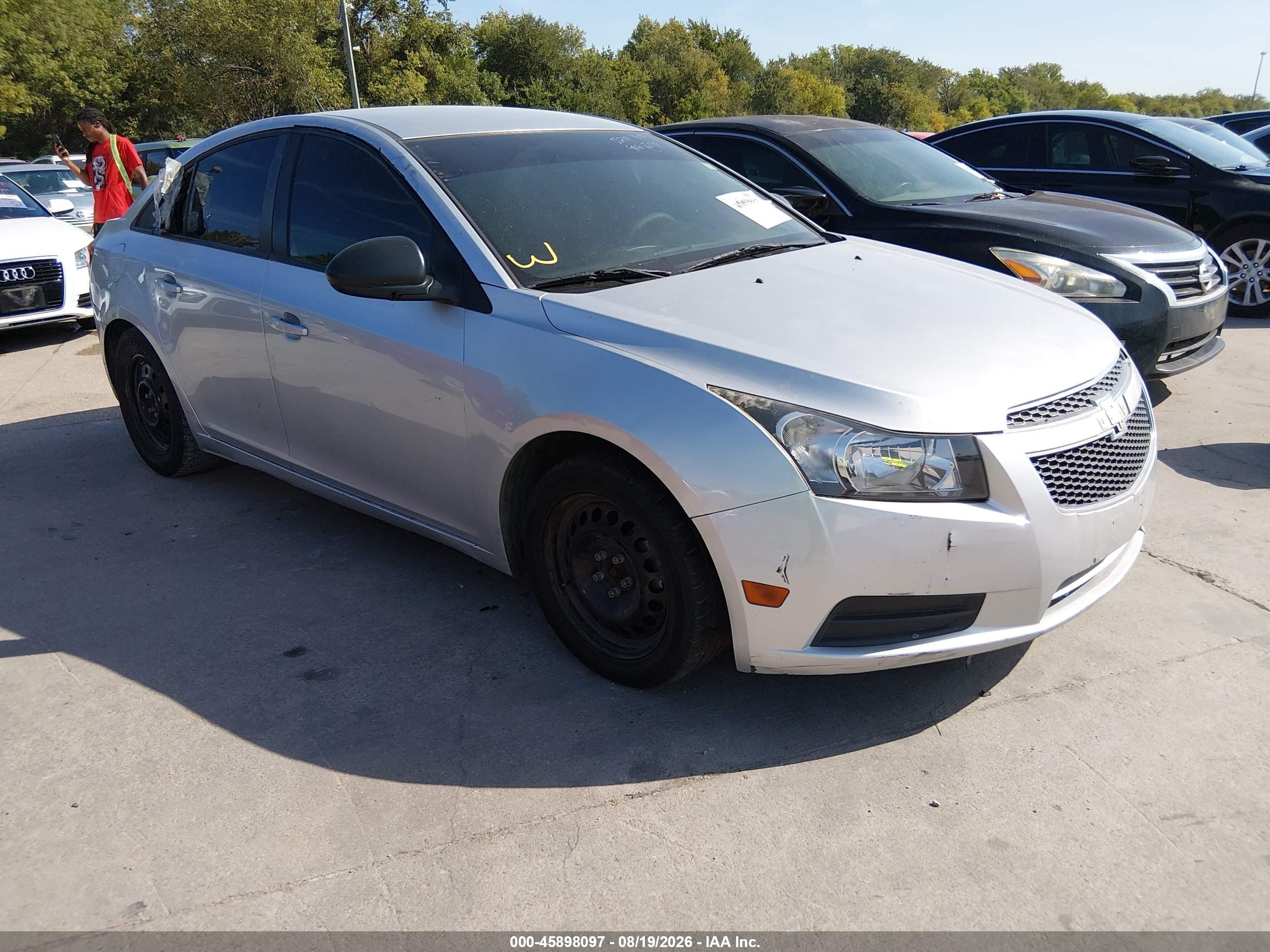 2013 Chevrolet Cruze Ls Auto Silver vin: 1G1PA5SH6D7126719