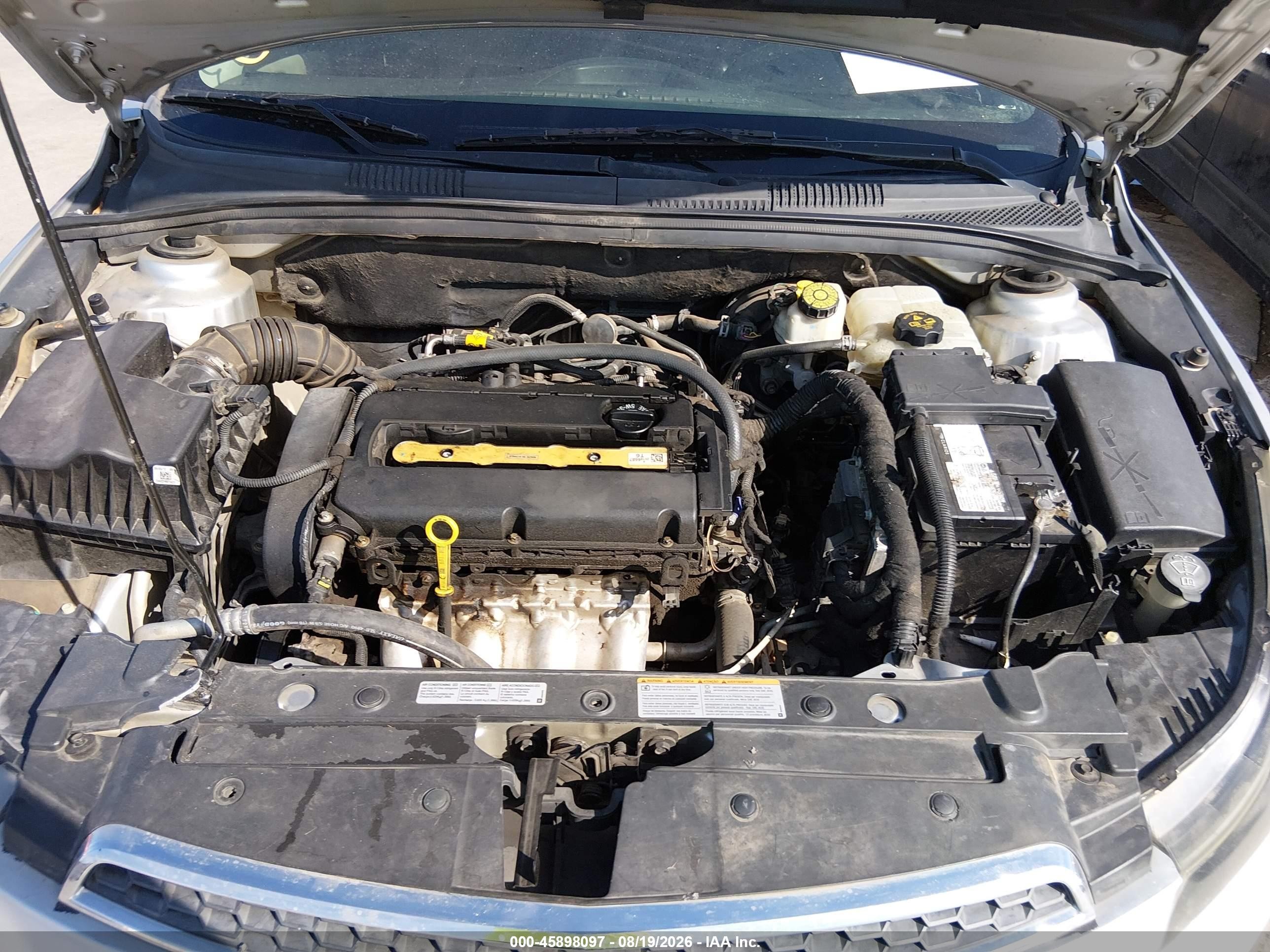 2013 Chevrolet Cruze Ls Auto Silver vin: 1G1PA5SH6D7126719