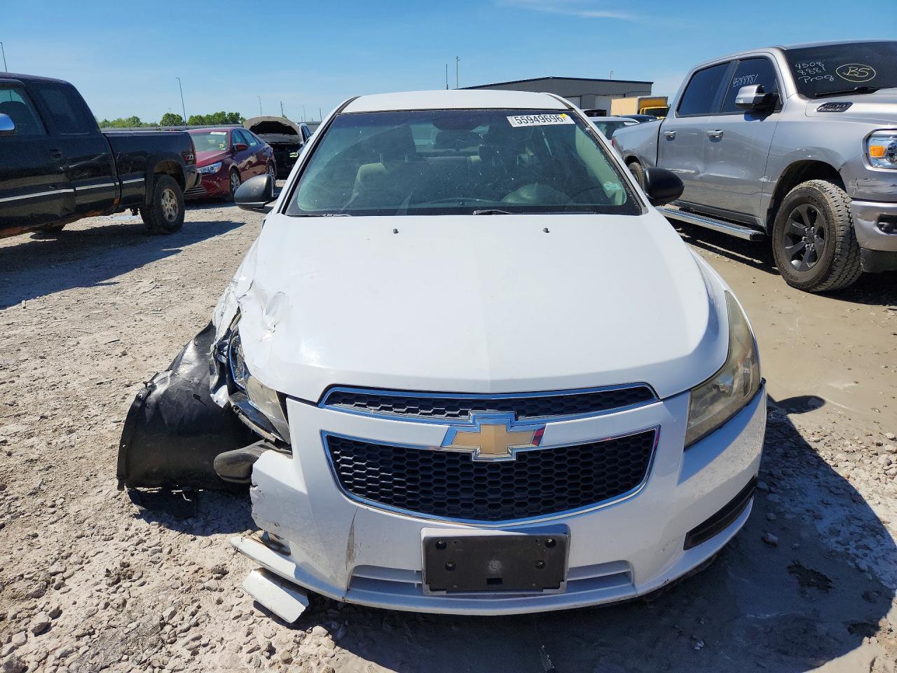 2013 Chevrolet Cruze Ls White vin: 1G1PA5SH6D7209020