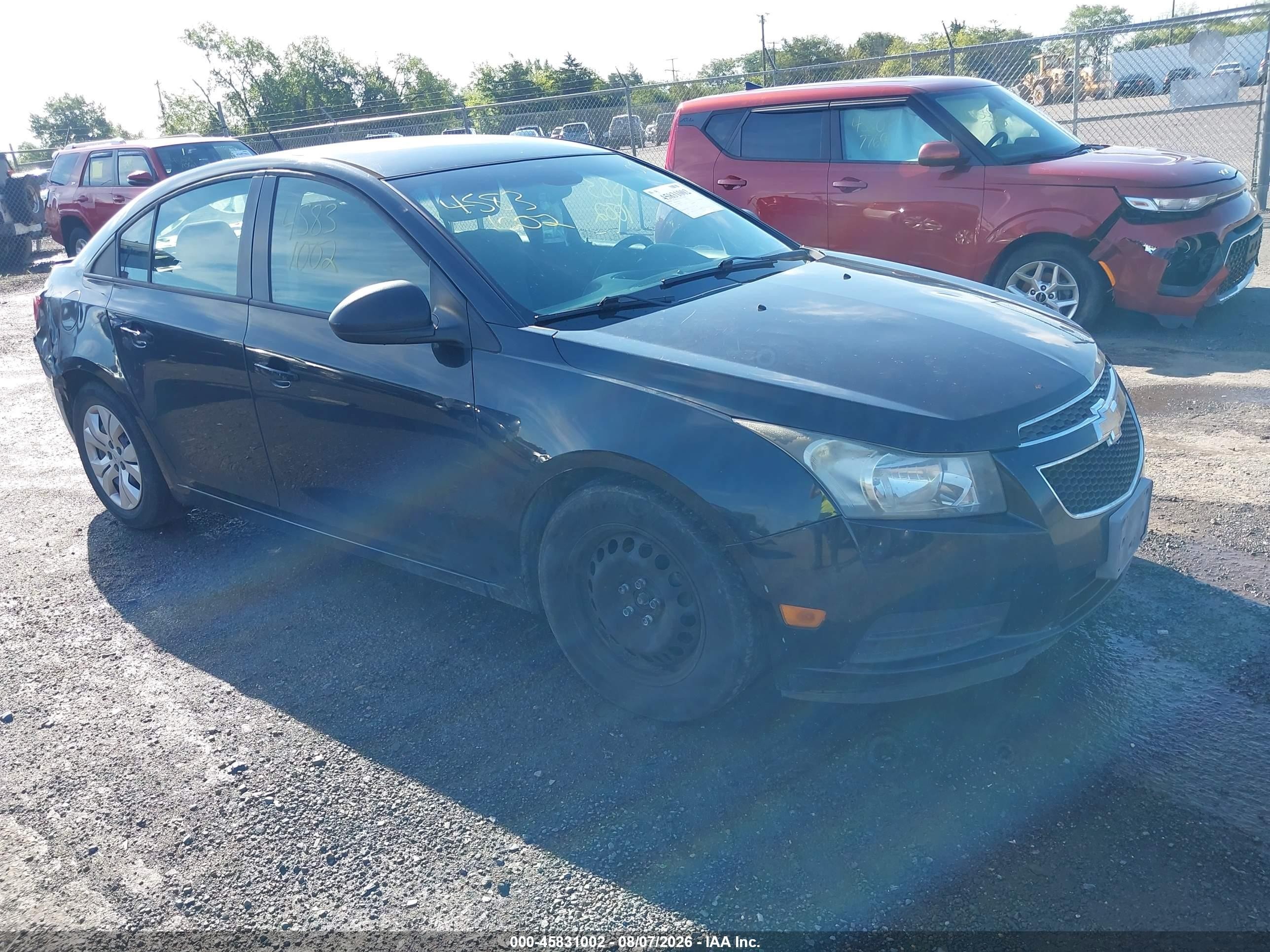 2013 Chevrolet Cruze Ls Auto Black vin: 1G1PA5SH6D7259321
