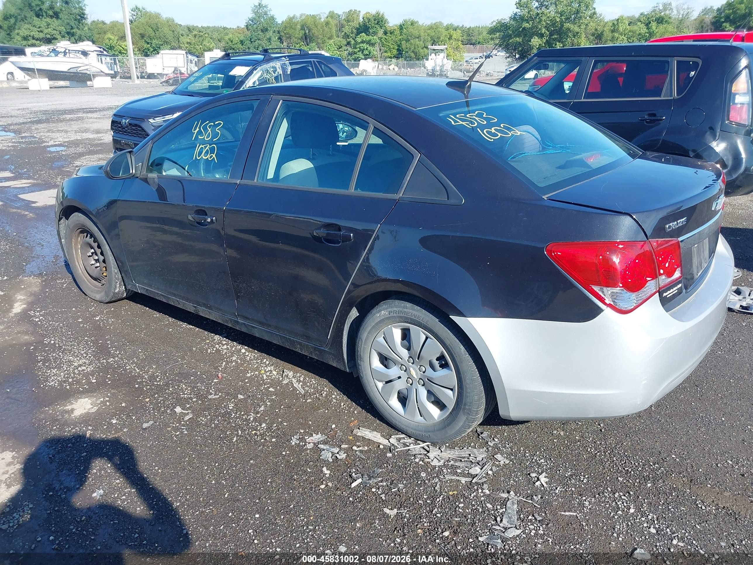 2013 Chevrolet Cruze Ls Auto Black vin: 1G1PA5SH6D7259321
