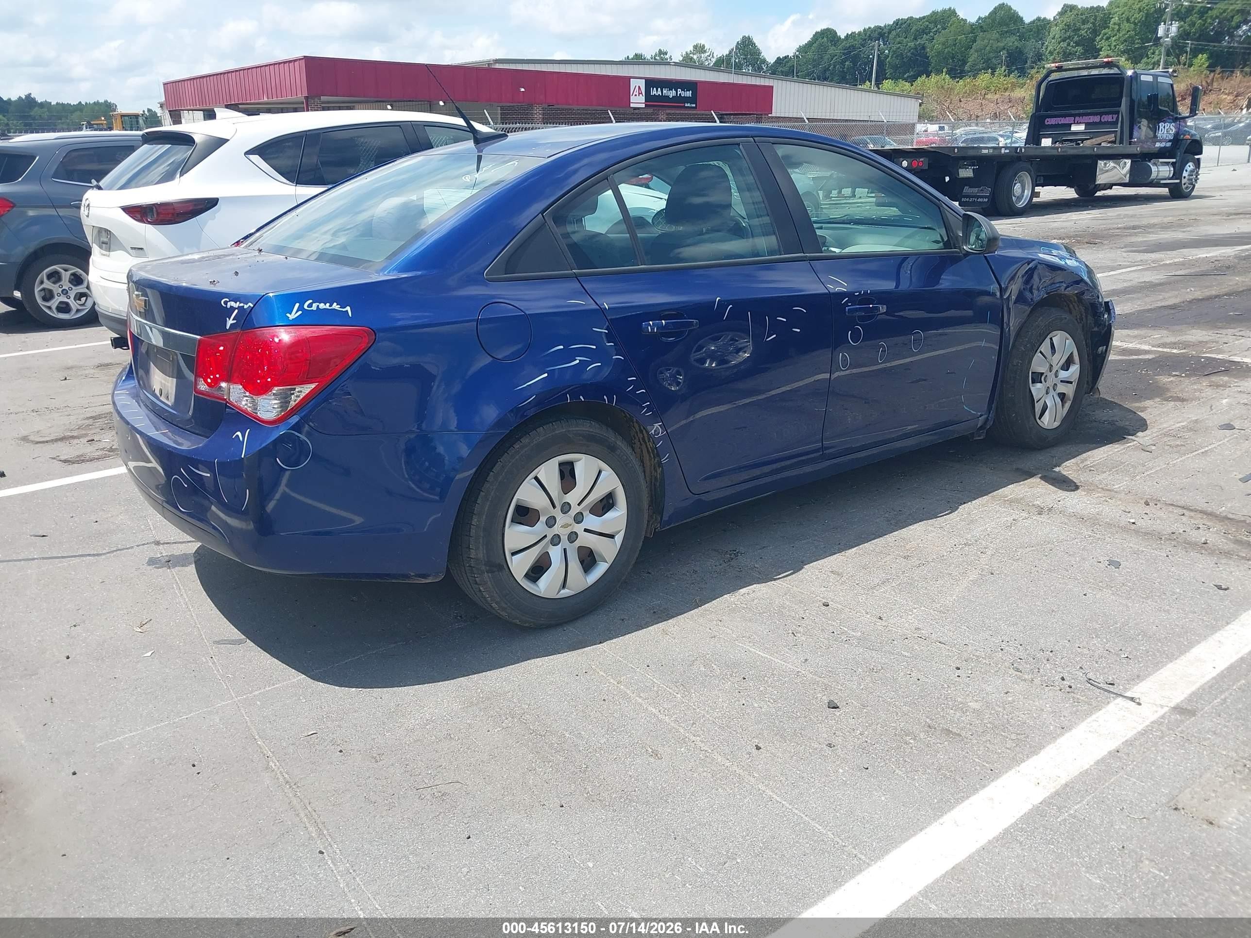 2013 Chevrolet Cruze Ls Auto Blue vin: 1G1PA5SH6D7263840