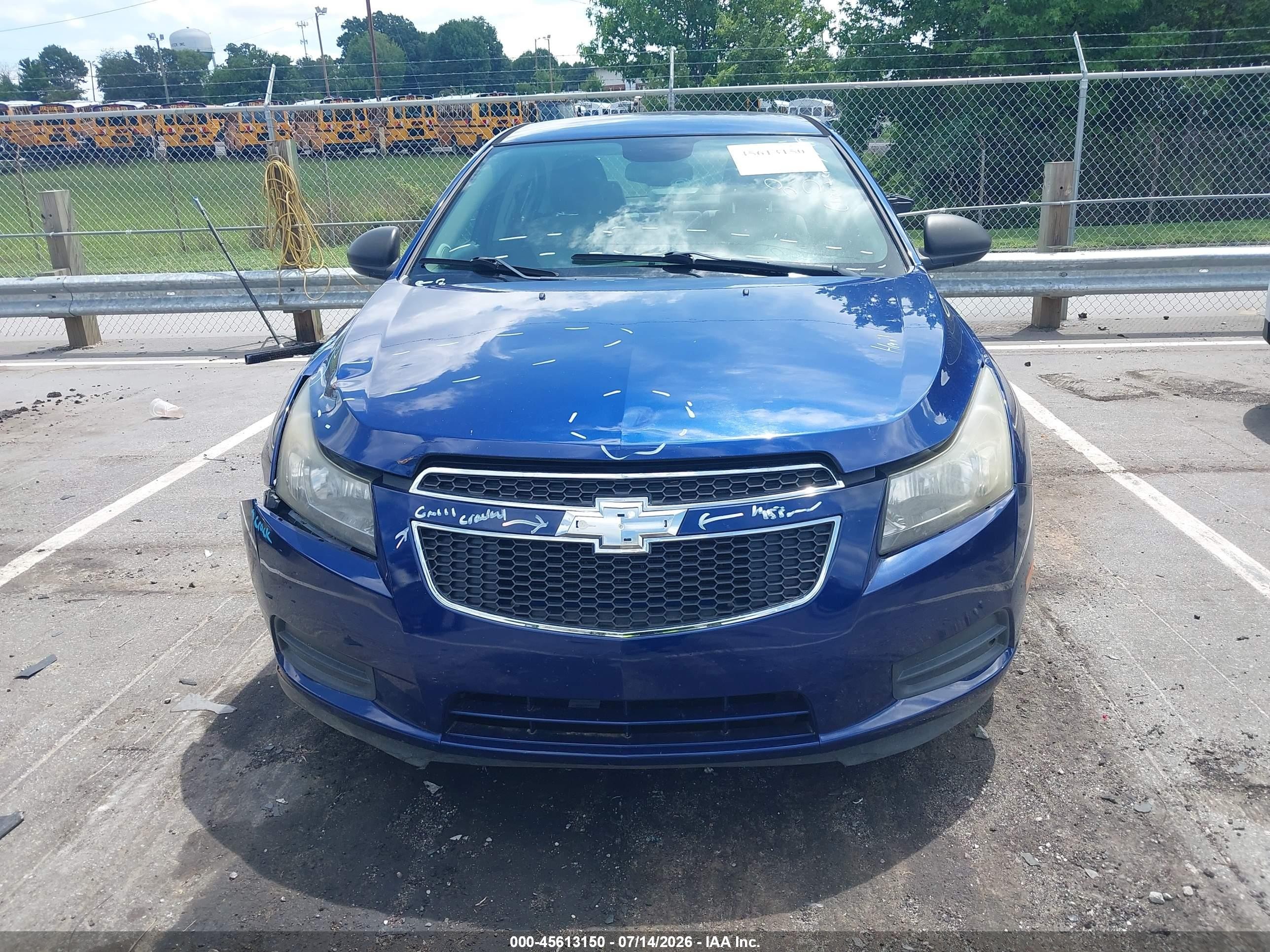 2013 Chevrolet Cruze Ls Auto Blue vin: 1G1PA5SH6D7263840