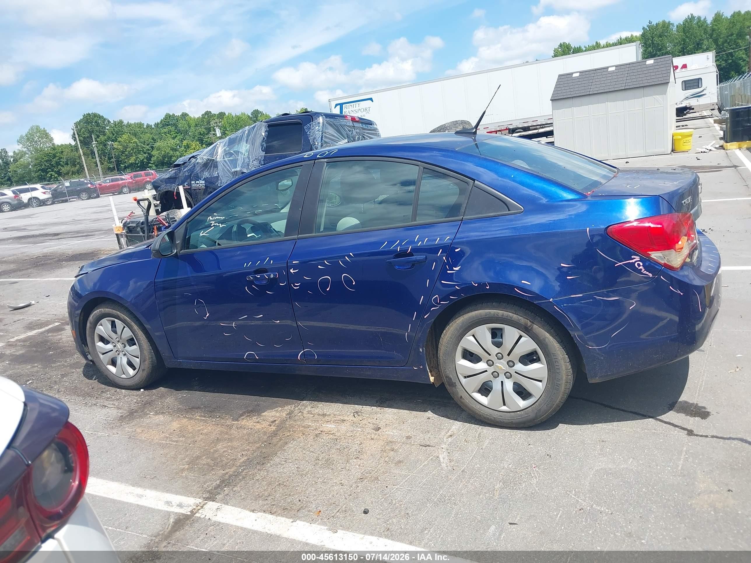 2013 Chevrolet Cruze Ls Auto Blue vin: 1G1PA5SH6D7263840