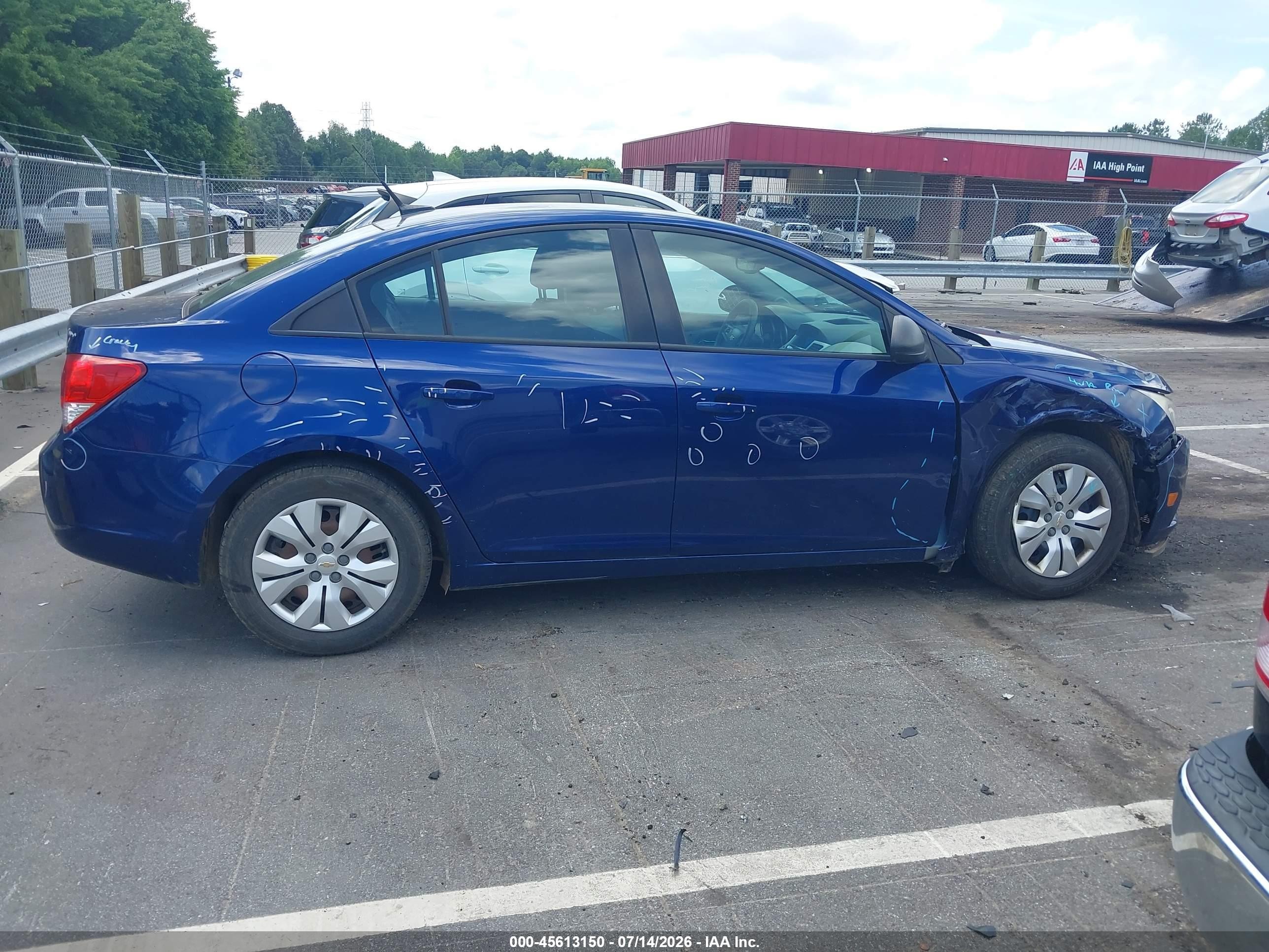 2013 Chevrolet Cruze Ls Auto Blue vin: 1G1PA5SH6D7263840