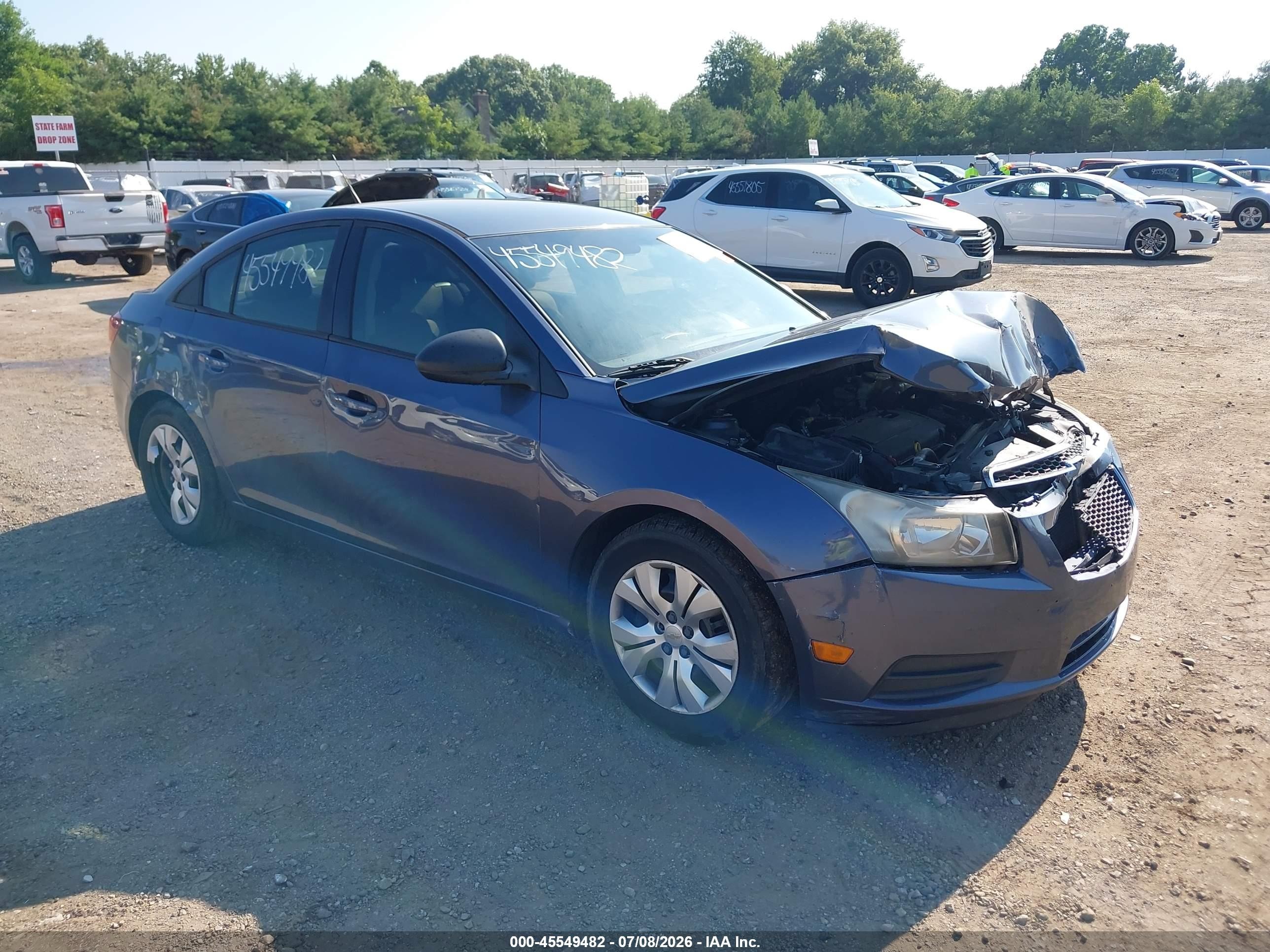 2013 Chevrolet Cruze Ls Auto Blue vin: 1G1PA5SH6D7265958