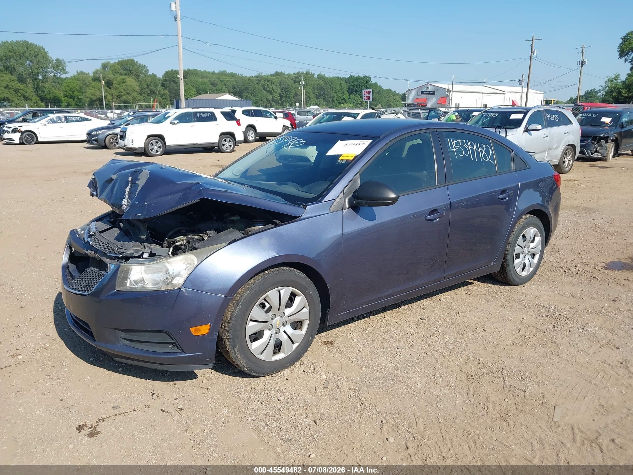 2013 Chevrolet Cruze Ls Auto Синий vin: 1G1PA5SH6D7265958