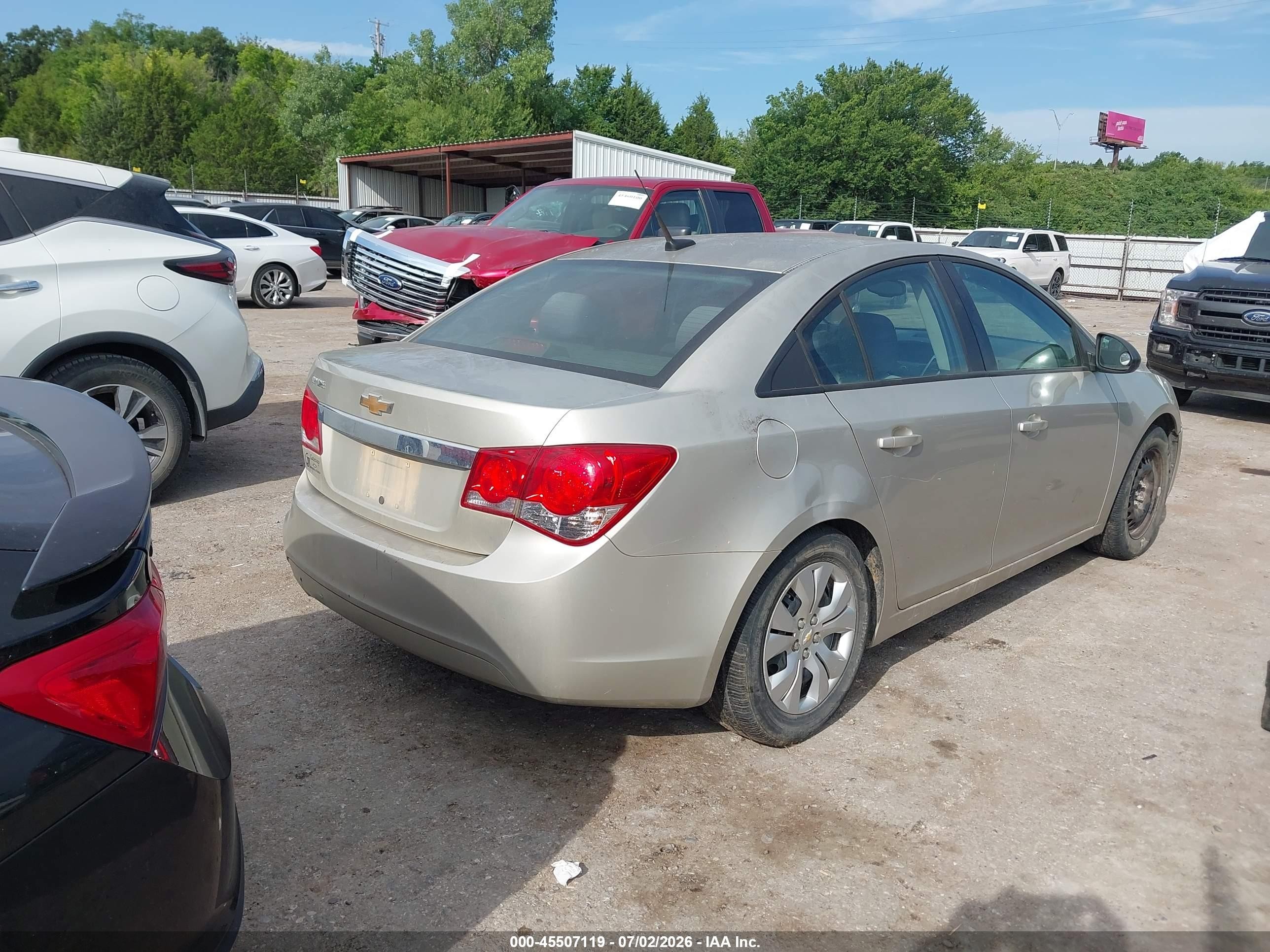 2013 Chevrolet Cruze Ls Auto Silver vin: 1G1PA5SH6D7278032