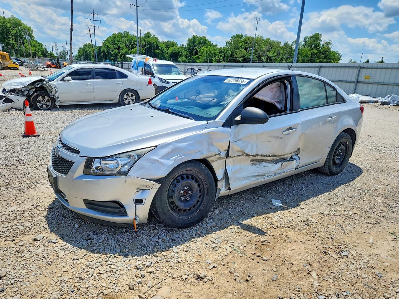 2013 Chevrolet Cruze Ls Silver vin: 1G1PA5SH6D7328976