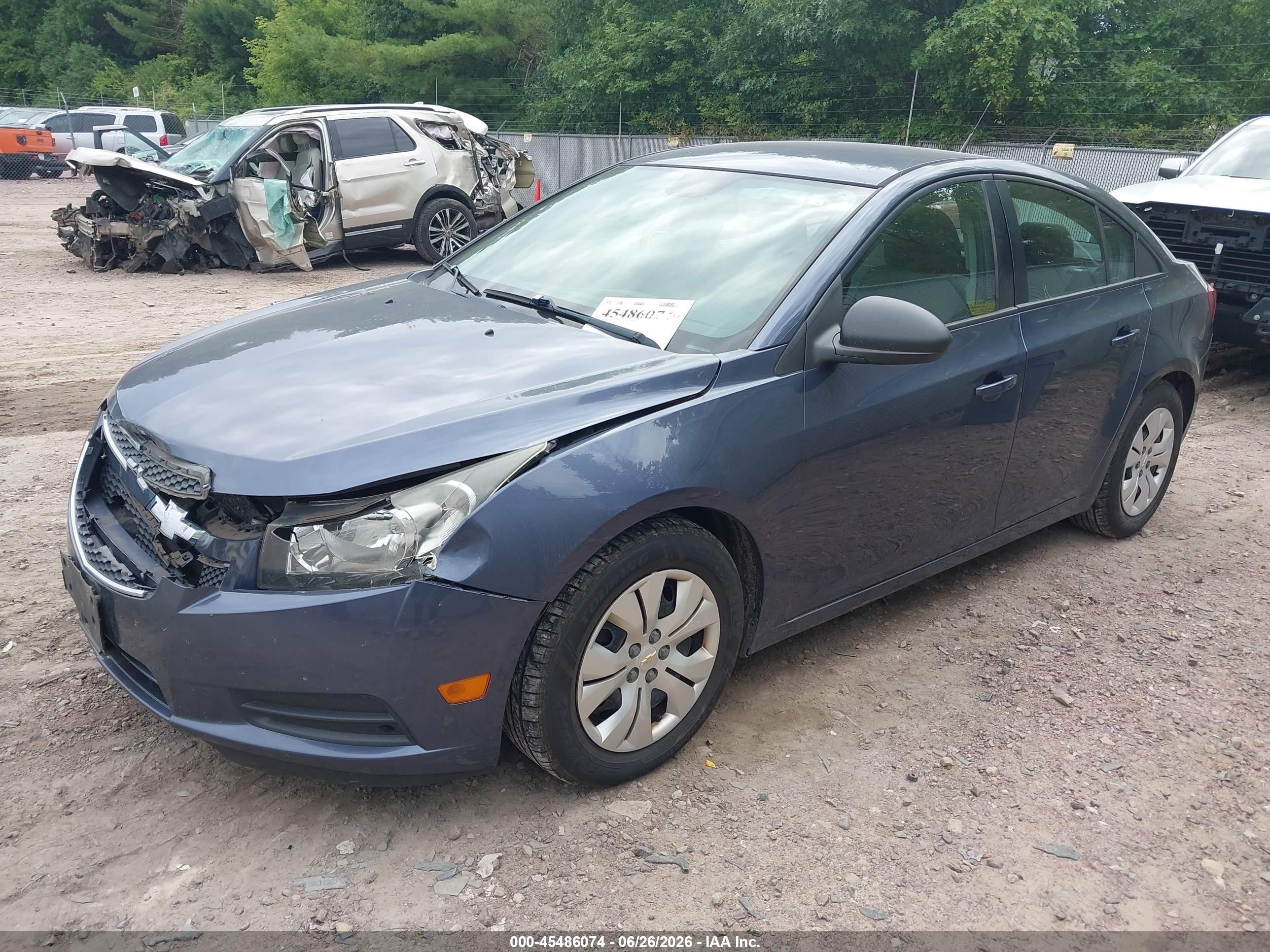 2014 Chevrolet Cruze Ls Auto Blue vin: 1G1PA5SH6E7113356