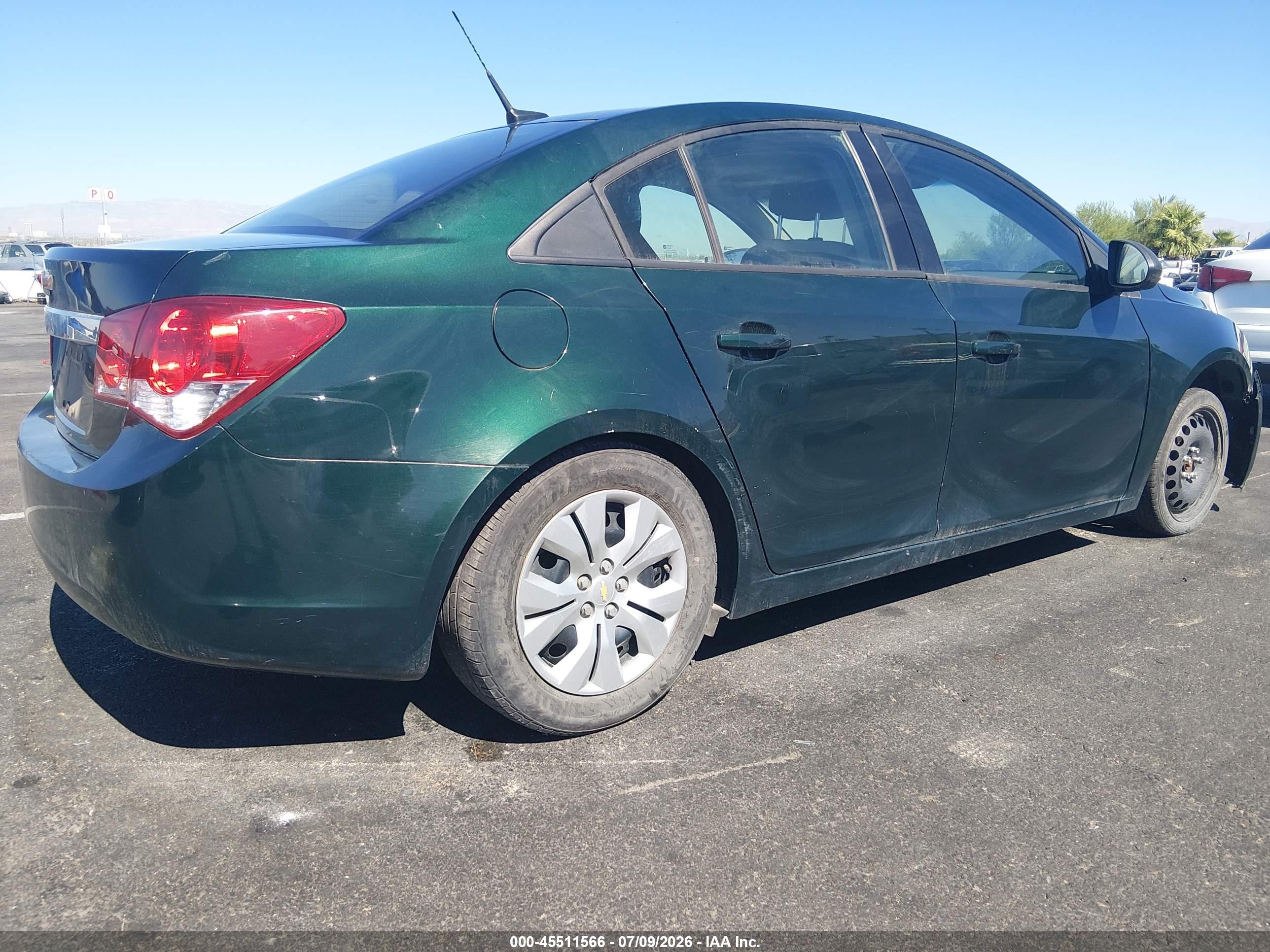 2014 Chevrolet Cruze Ls Auto Green vin: 1G1PA5SH6E7199042