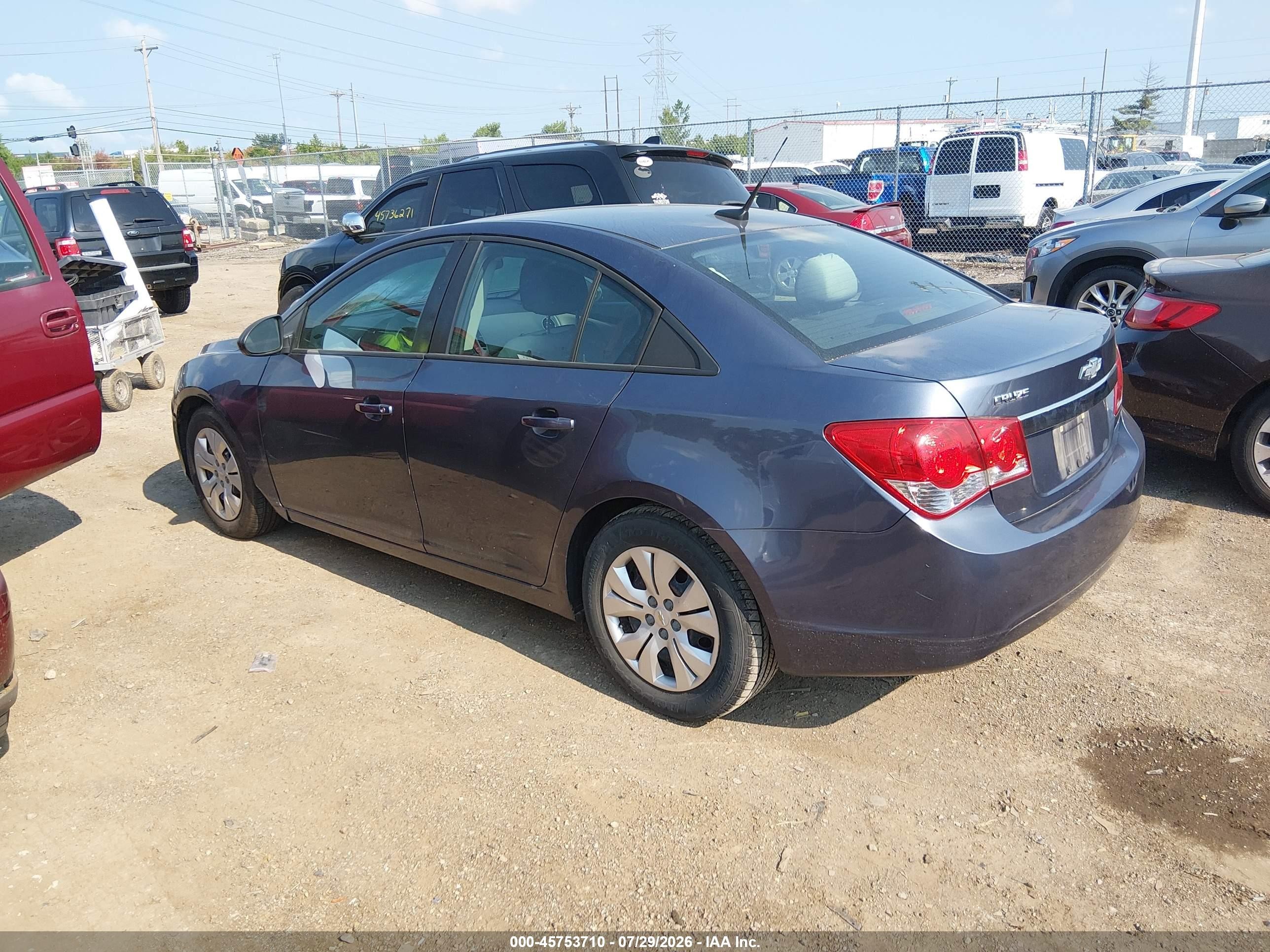 2014 Chevrolet Cruze Ls Auto Blue vin: 1G1PA5SH6E7225588