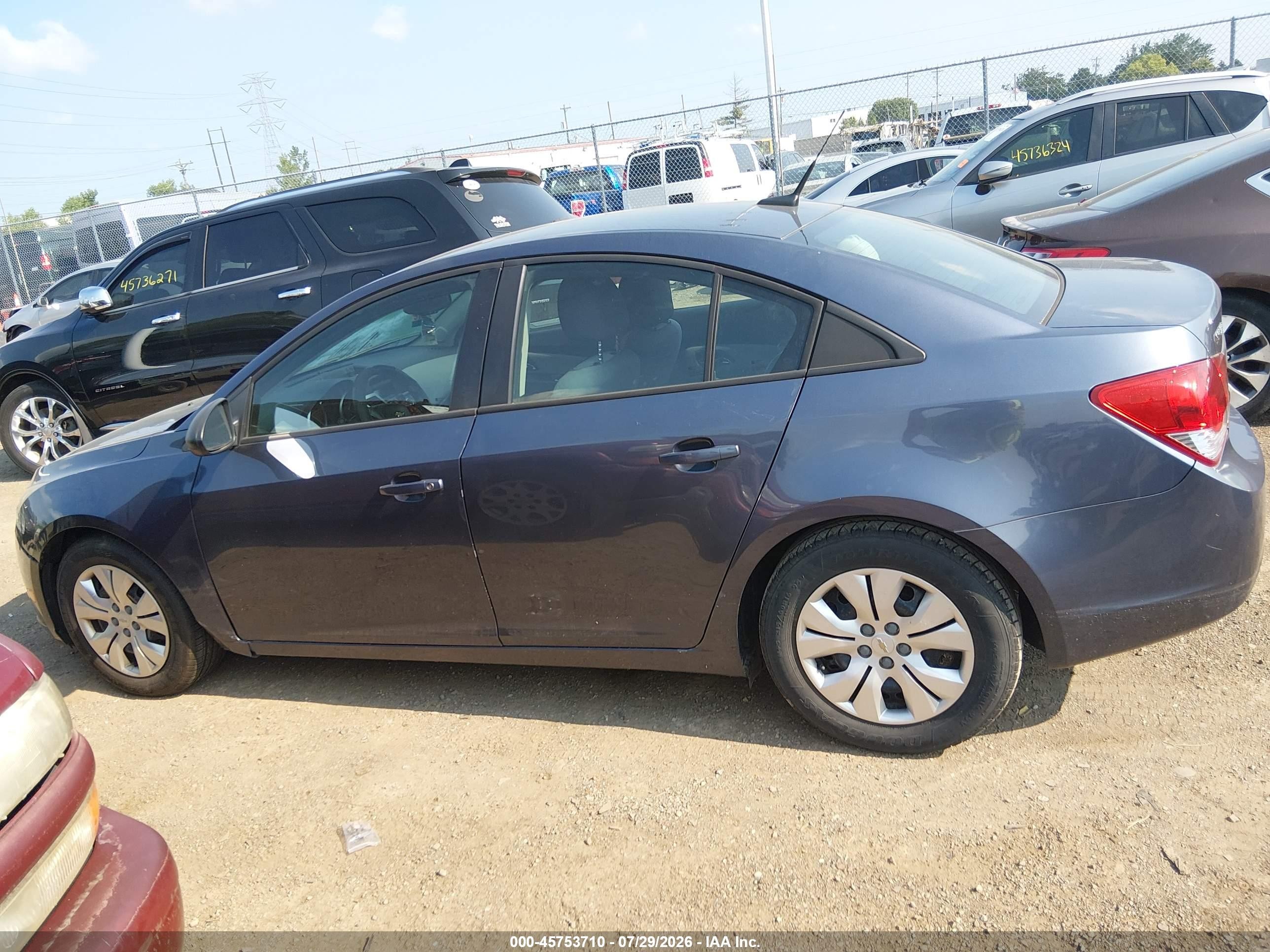 2014 Chevrolet Cruze Ls Auto Blue vin: 1G1PA5SH6E7225588