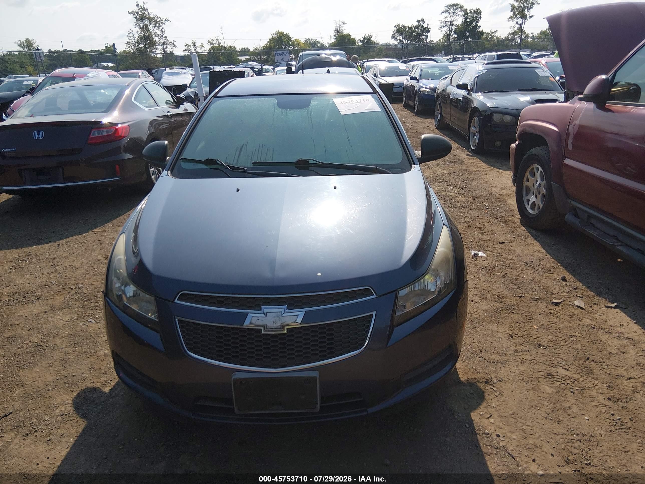 2014 Chevrolet Cruze Ls Auto Blue vin: 1G1PA5SH6E7225588