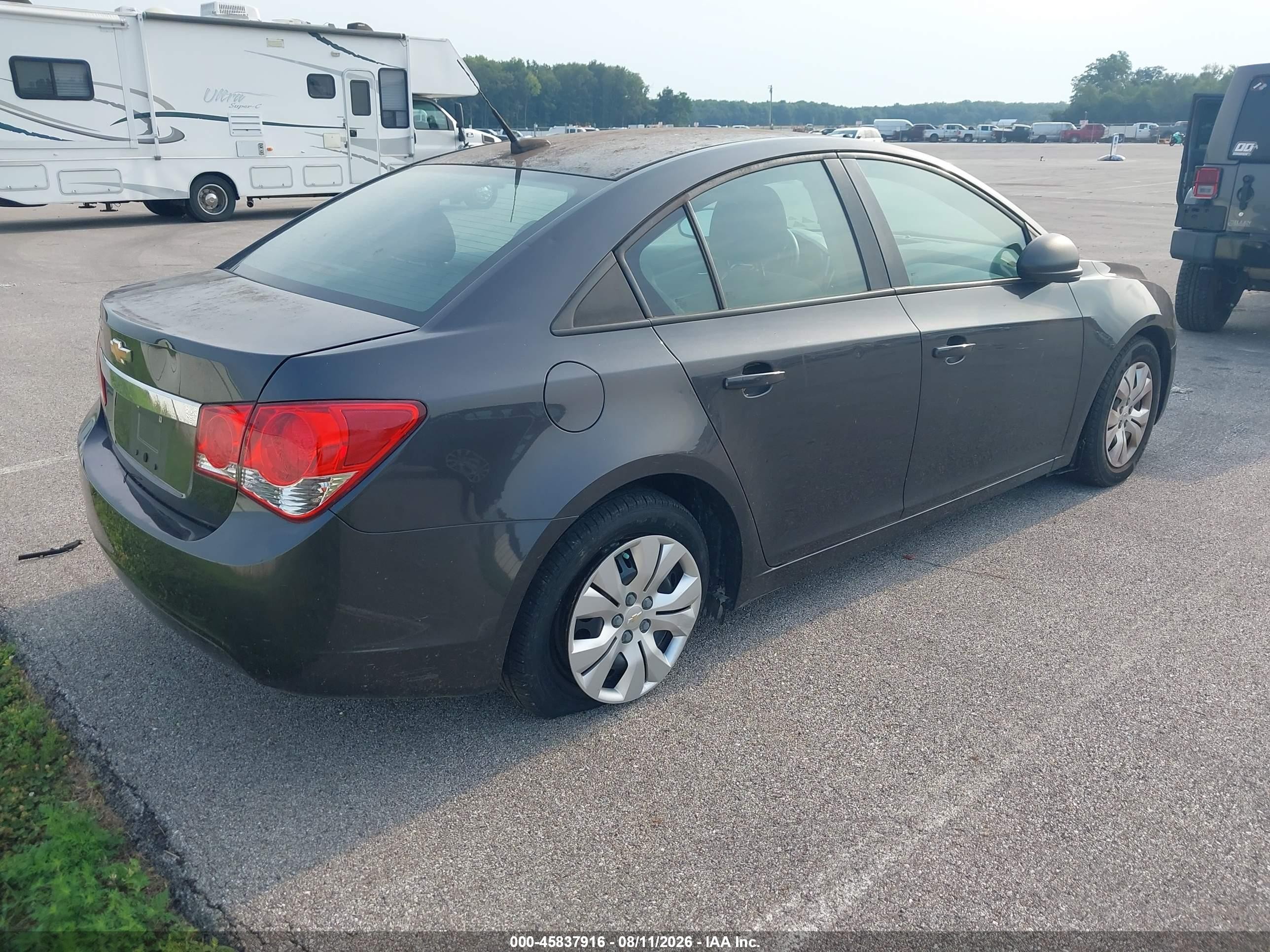 2014 Chevrolet Cruze Ls Auto Gray vin: 1G1PA5SH6E7226868