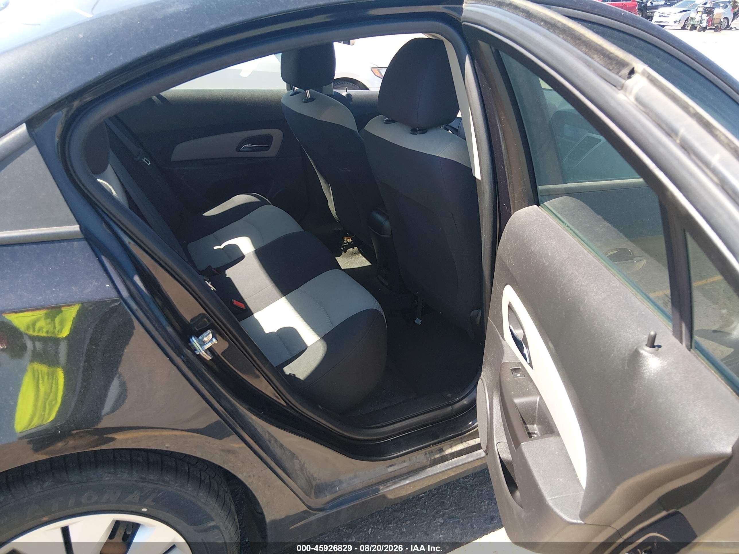 2015 Chevrolet Cruze Ls Auto Black vin: 1G1PA5SH6F7226631