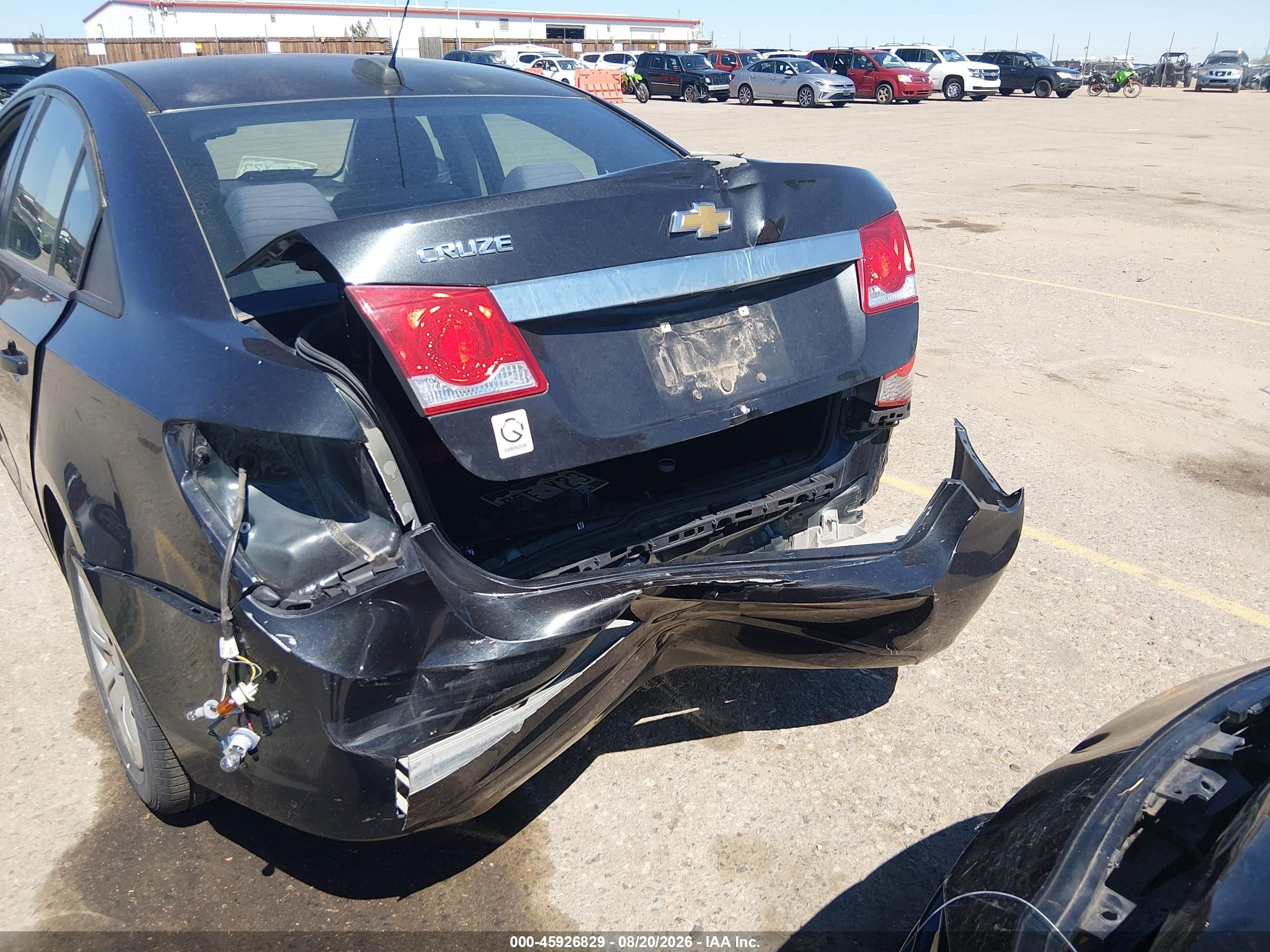 2015 Chevrolet Cruze Ls Auto Black vin: 1G1PA5SH6F7226631