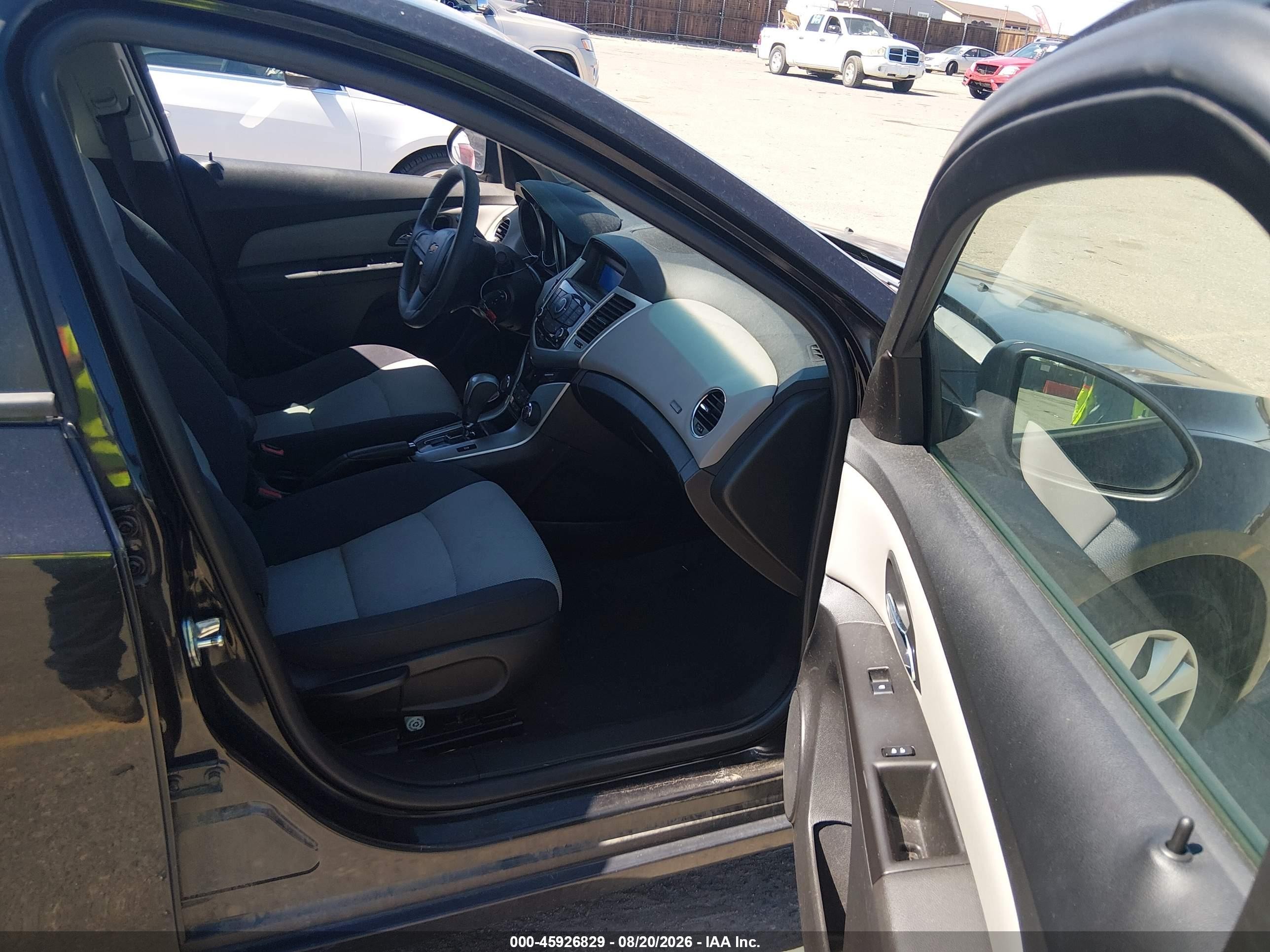 2015 Chevrolet Cruze Ls Auto Black vin: 1G1PA5SH6F7226631