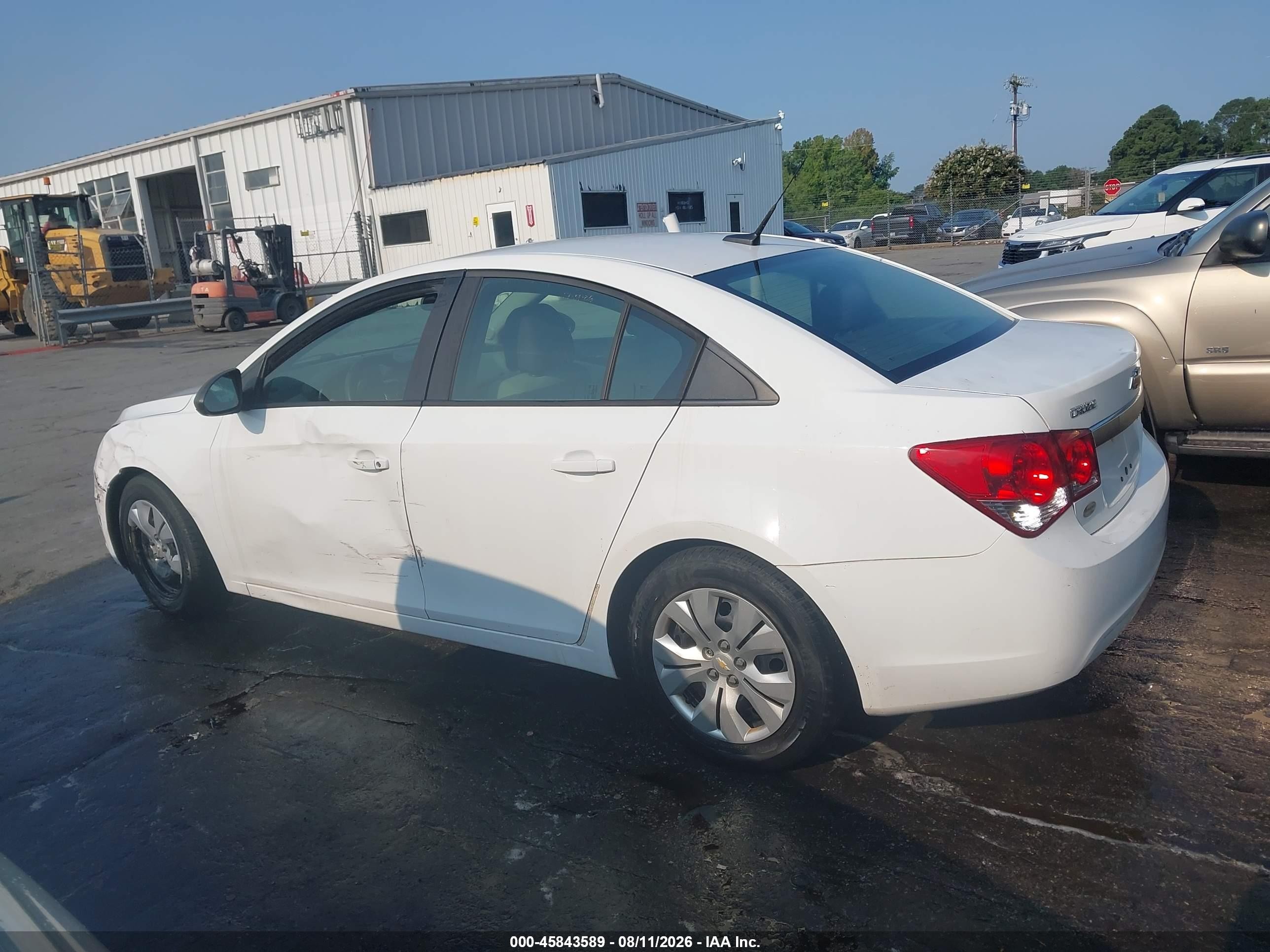 2013 Chevrolet Cruze Ls Auto White vin: 1G1PA5SH7D7131802