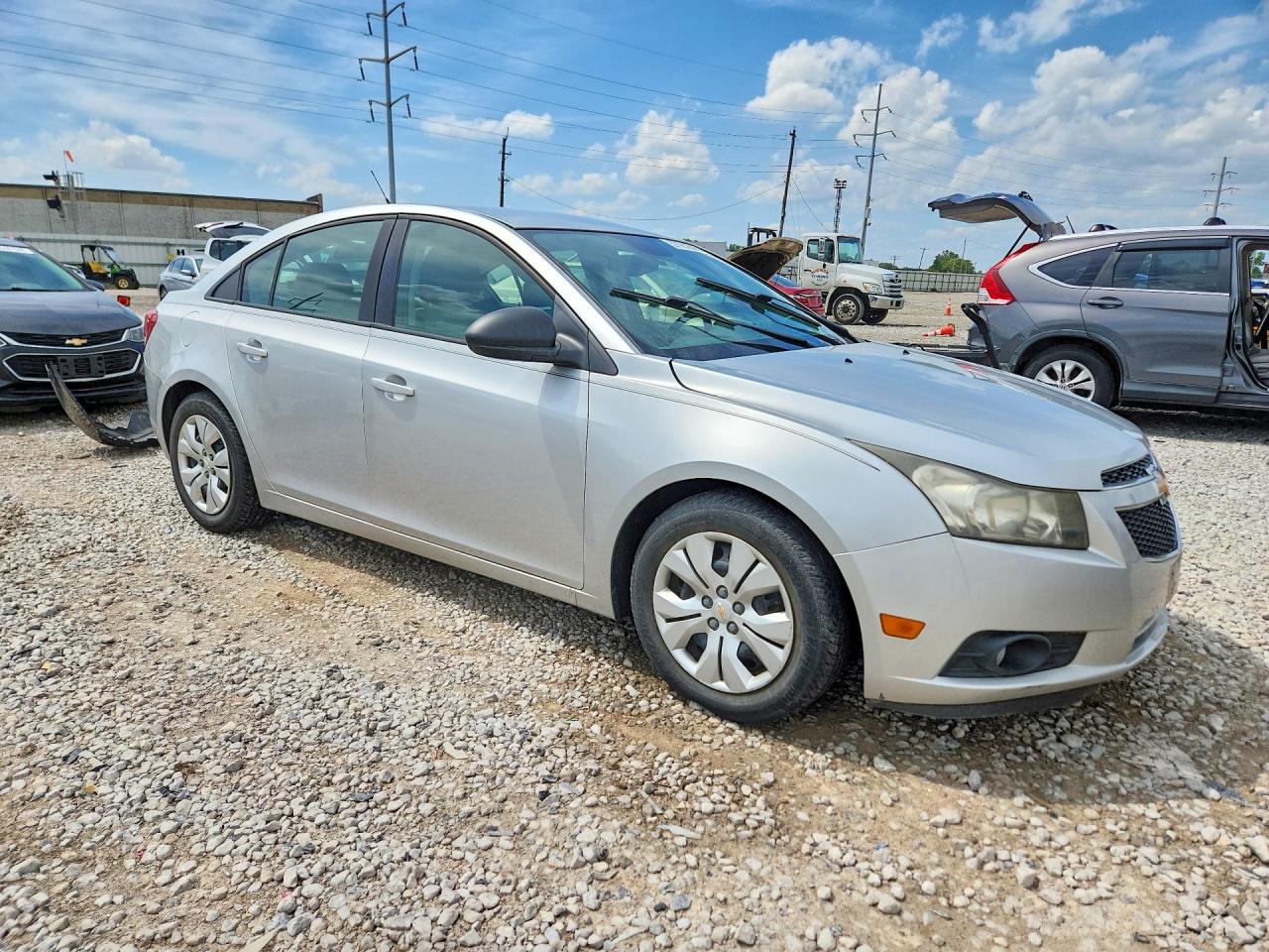 2013 Chevrolet Cruze Ls Silver vin: 1G1PA5SH7D7136076