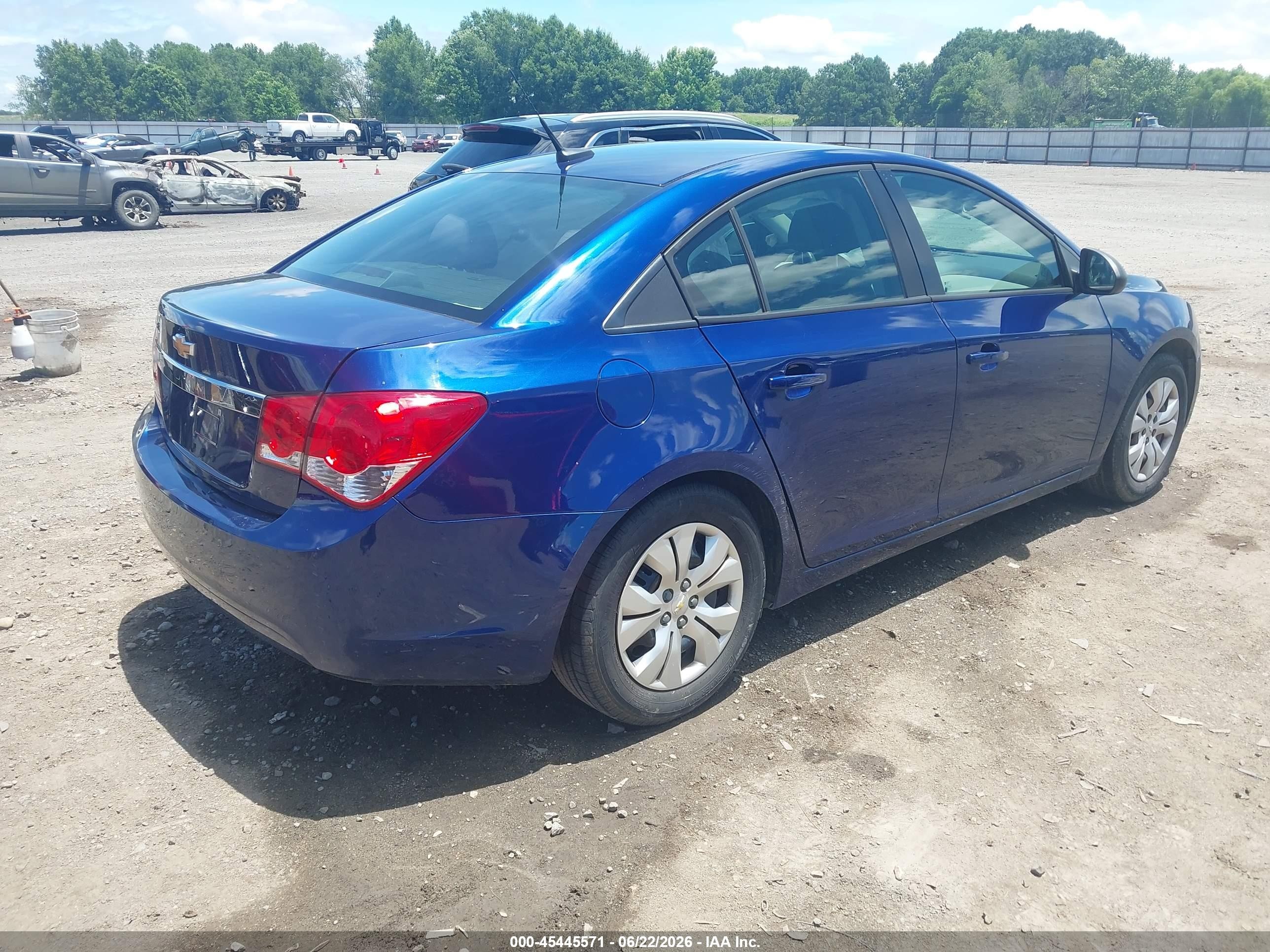 2013 Chevrolet Cruze Ls Auto Blue vin: 1G1PA5SH7D7181311