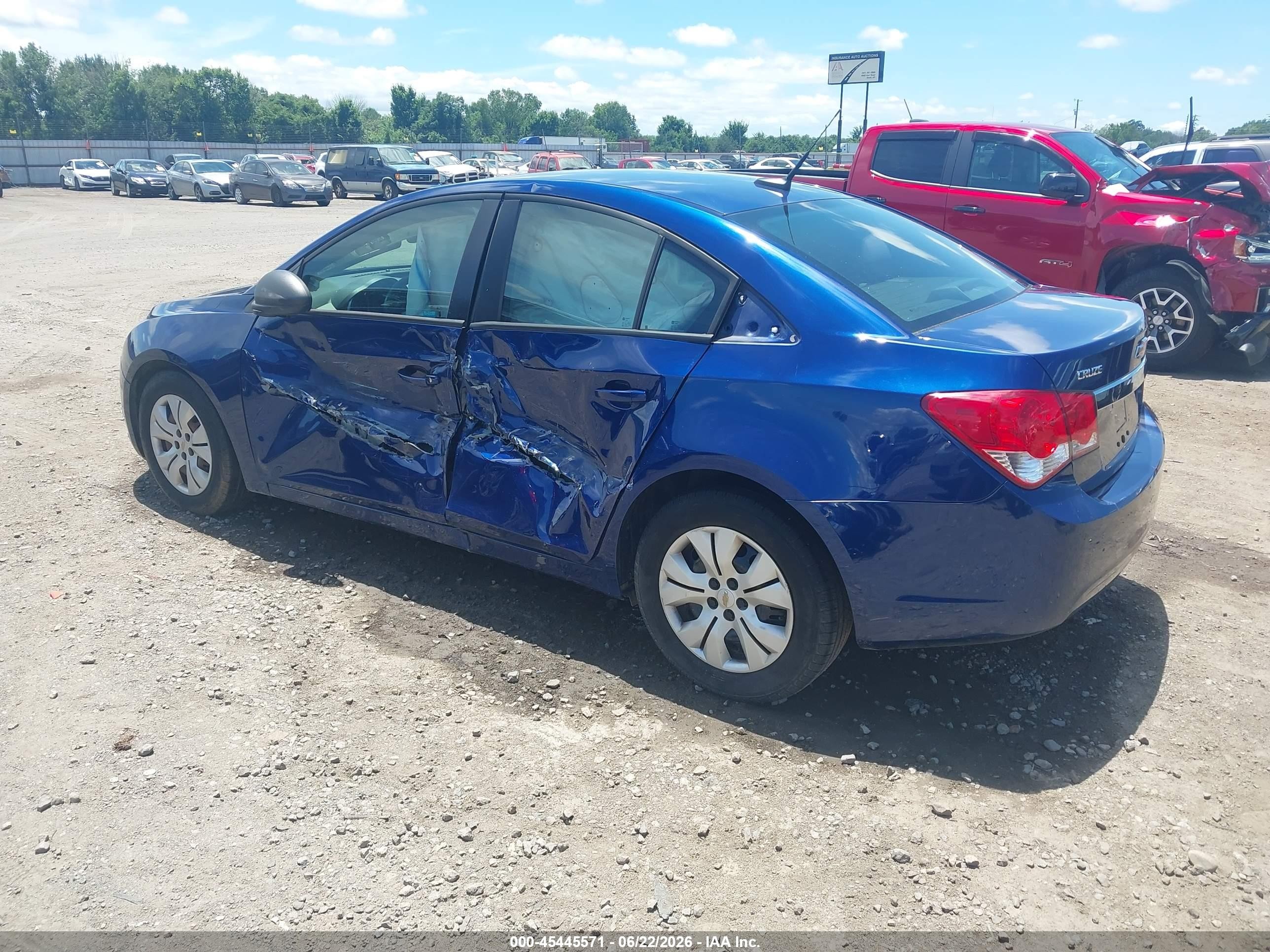 2013 Chevrolet Cruze Ls Auto Blue vin: 1G1PA5SH7D7181311