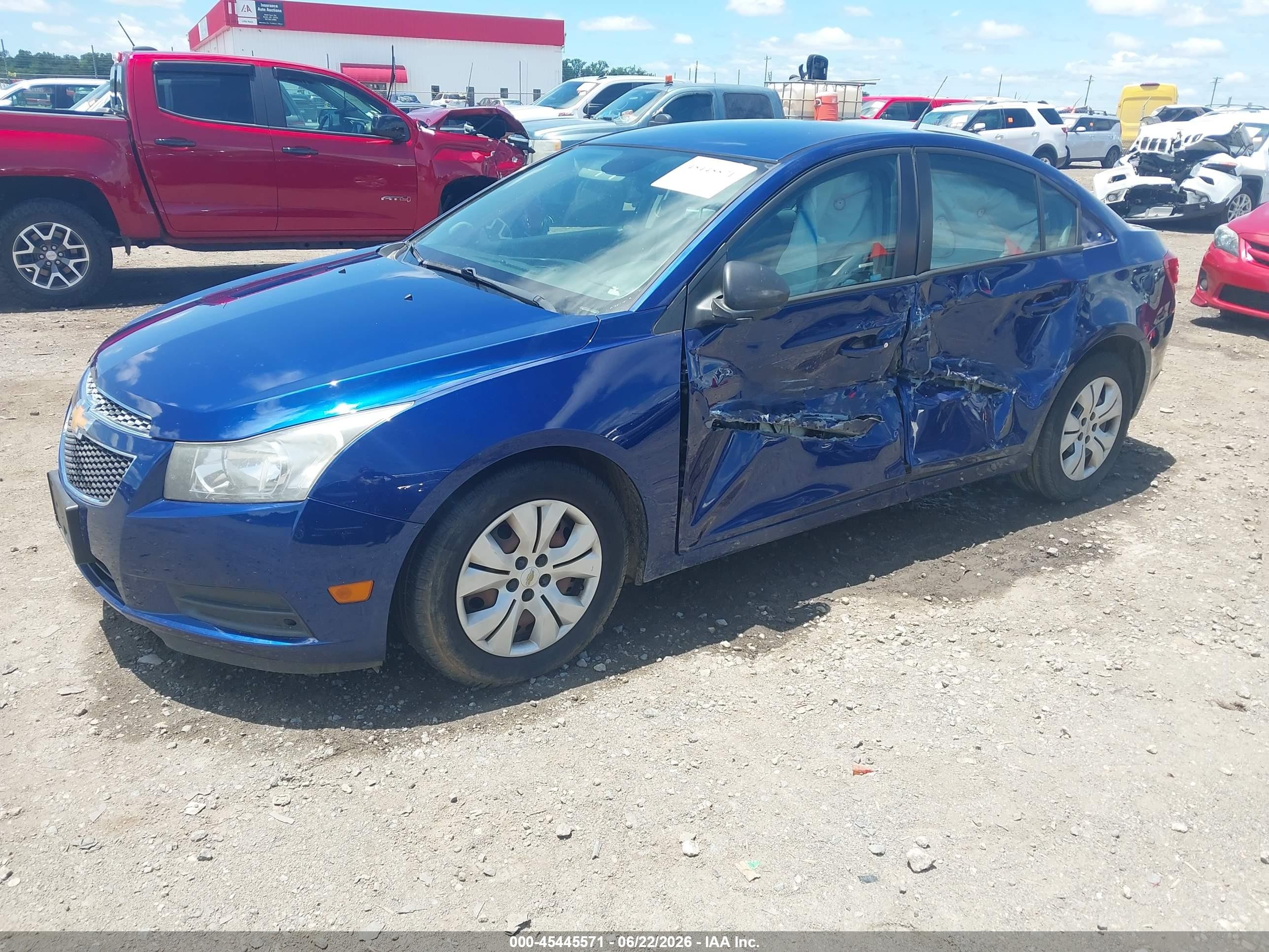 2013 Chevrolet Cruze Ls Auto Blue vin: 1G1PA5SH7D7181311