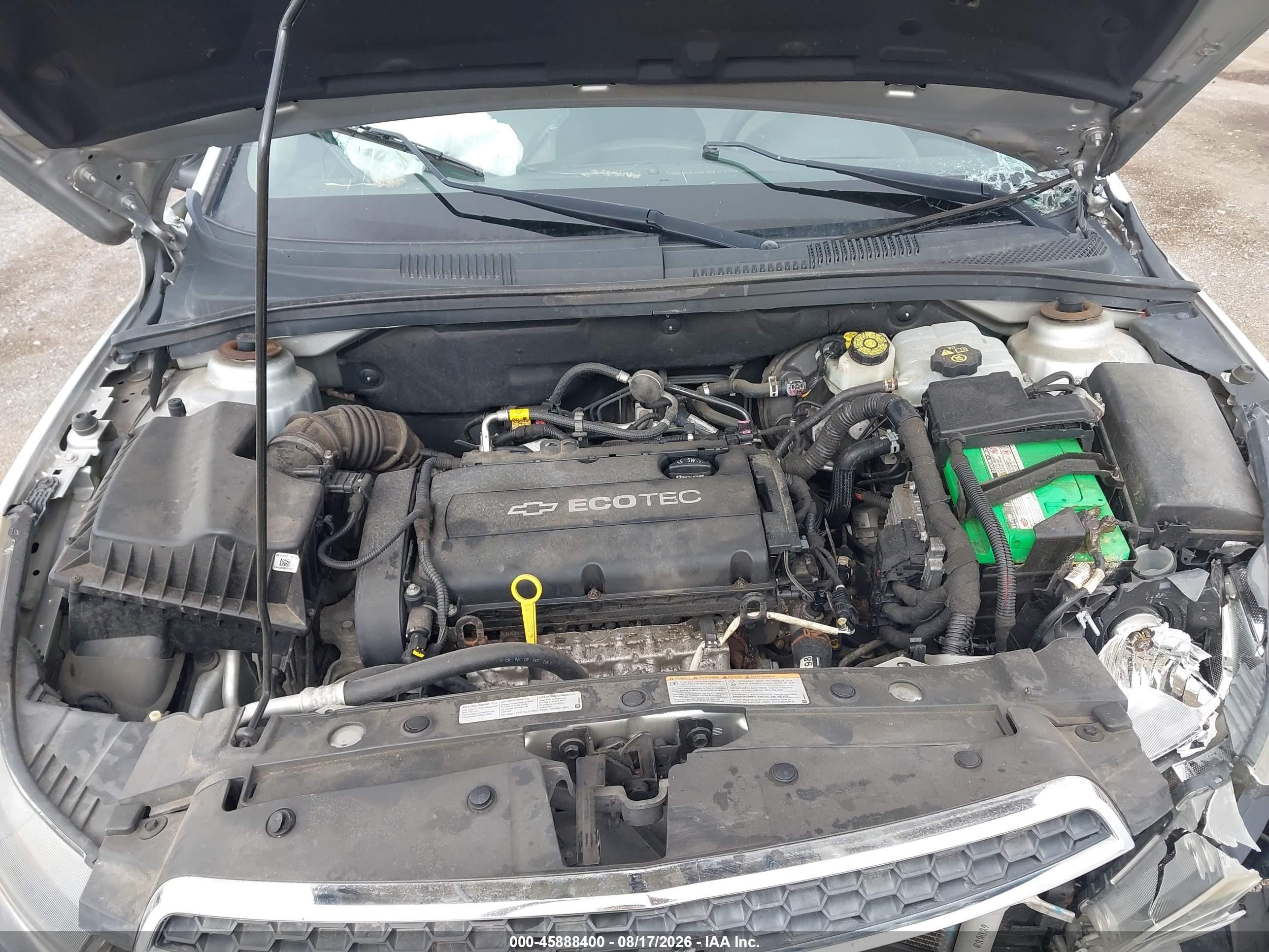 2014 Chevrolet Cruze Ls Auto Серебряный vin: 1G1PA5SH7E7172285