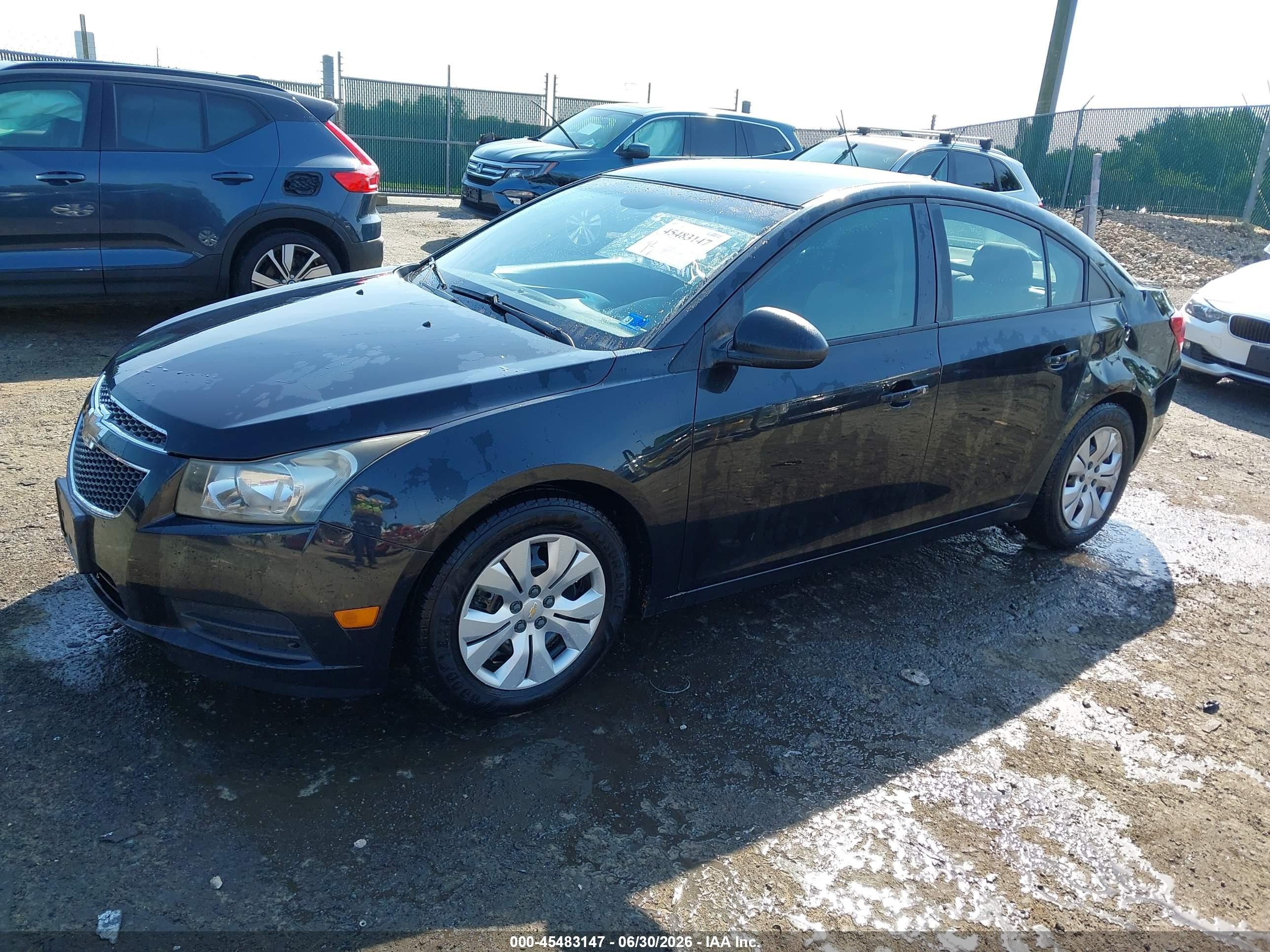 2014 Chevrolet Cruze Ls Auto Black vin: 1G1PA5SH7E7174344