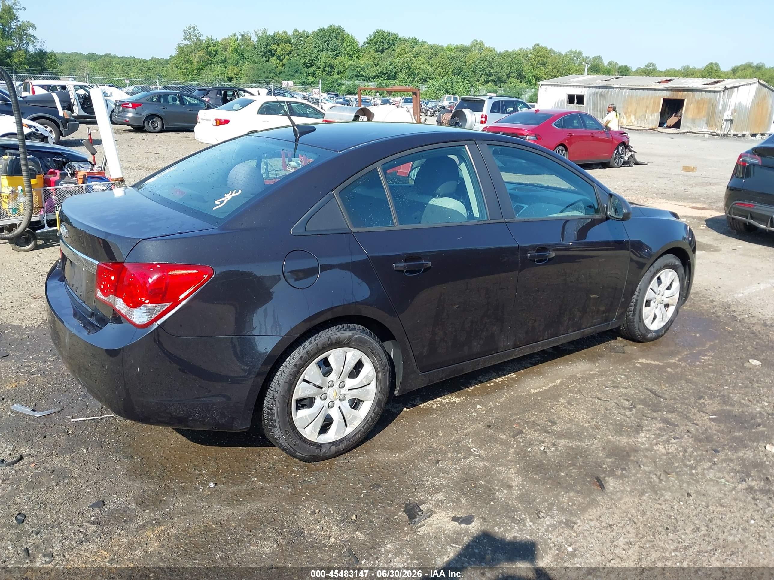2014 Chevrolet Cruze Ls Auto Black vin: 1G1PA5SH7E7174344