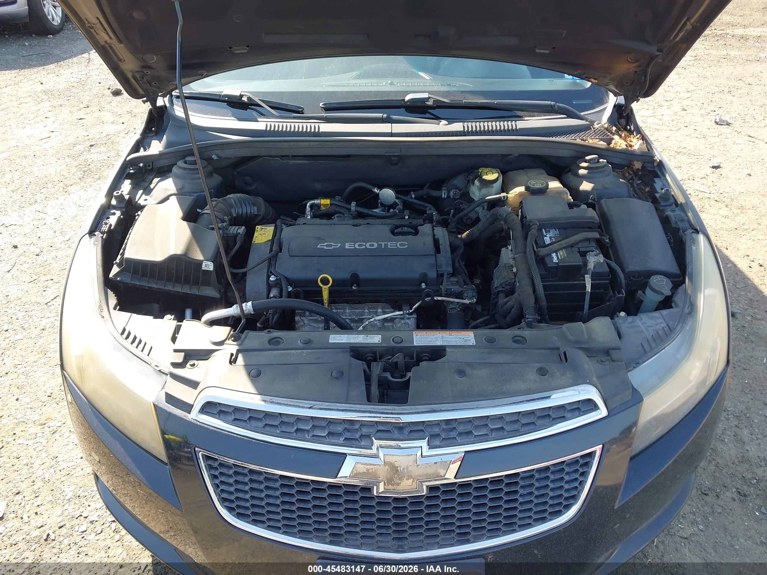 2014 Chevrolet Cruze Ls Auto Black vin: 1G1PA5SH7E7174344