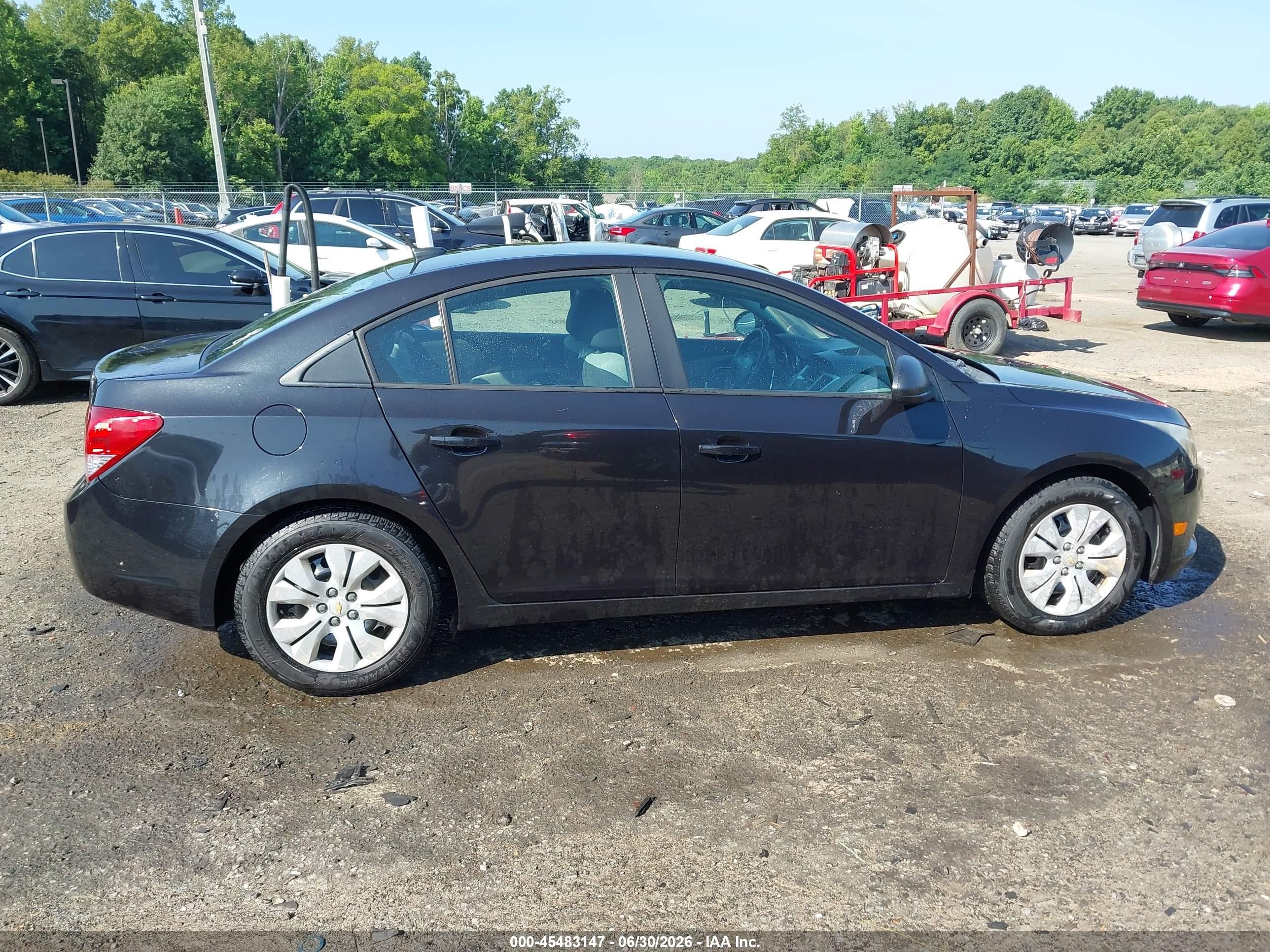 2014 Chevrolet Cruze Ls Auto Black vin: 1G1PA5SH7E7174344