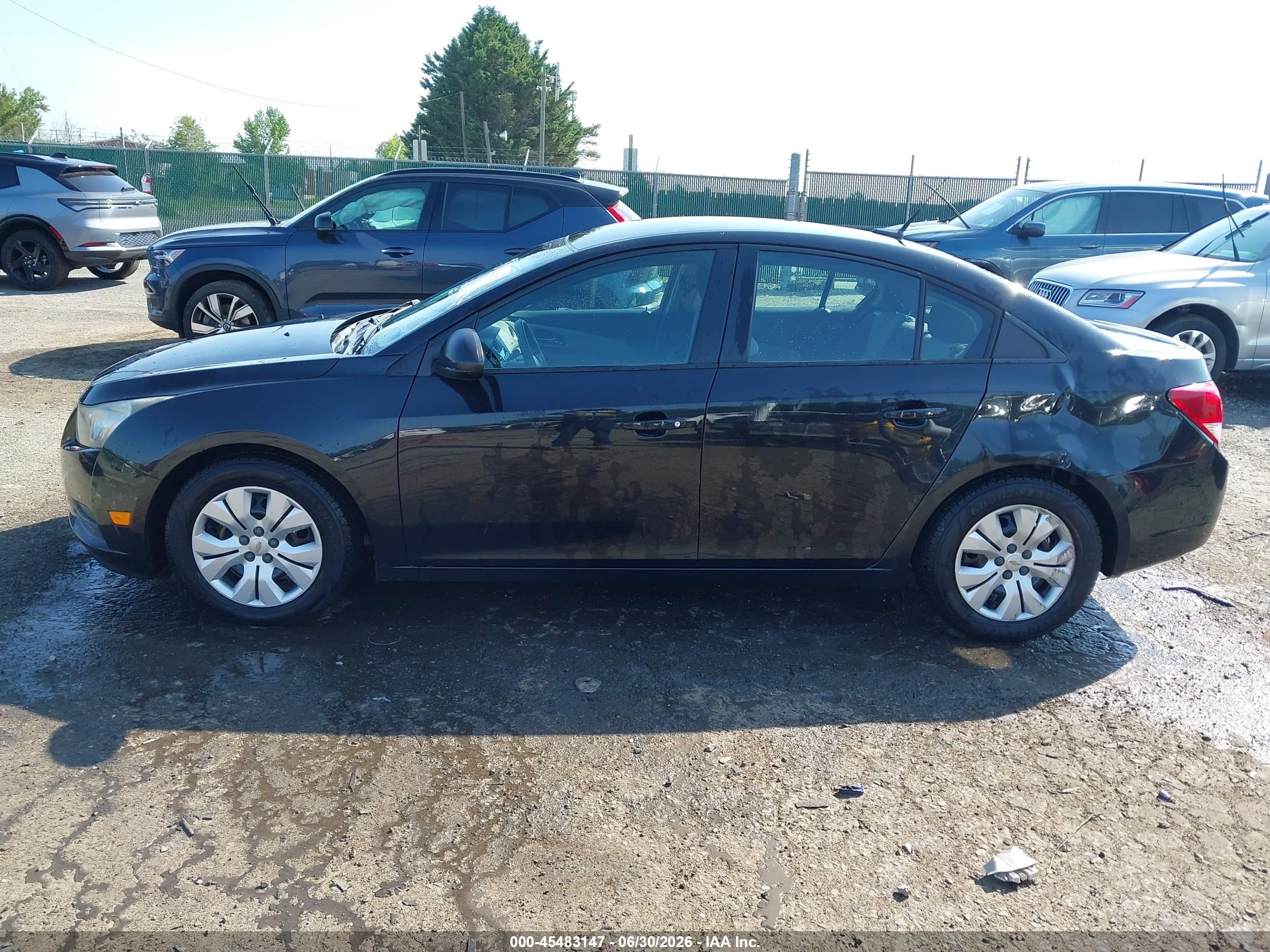 2014 Chevrolet Cruze Ls Auto Black vin: 1G1PA5SH7E7174344